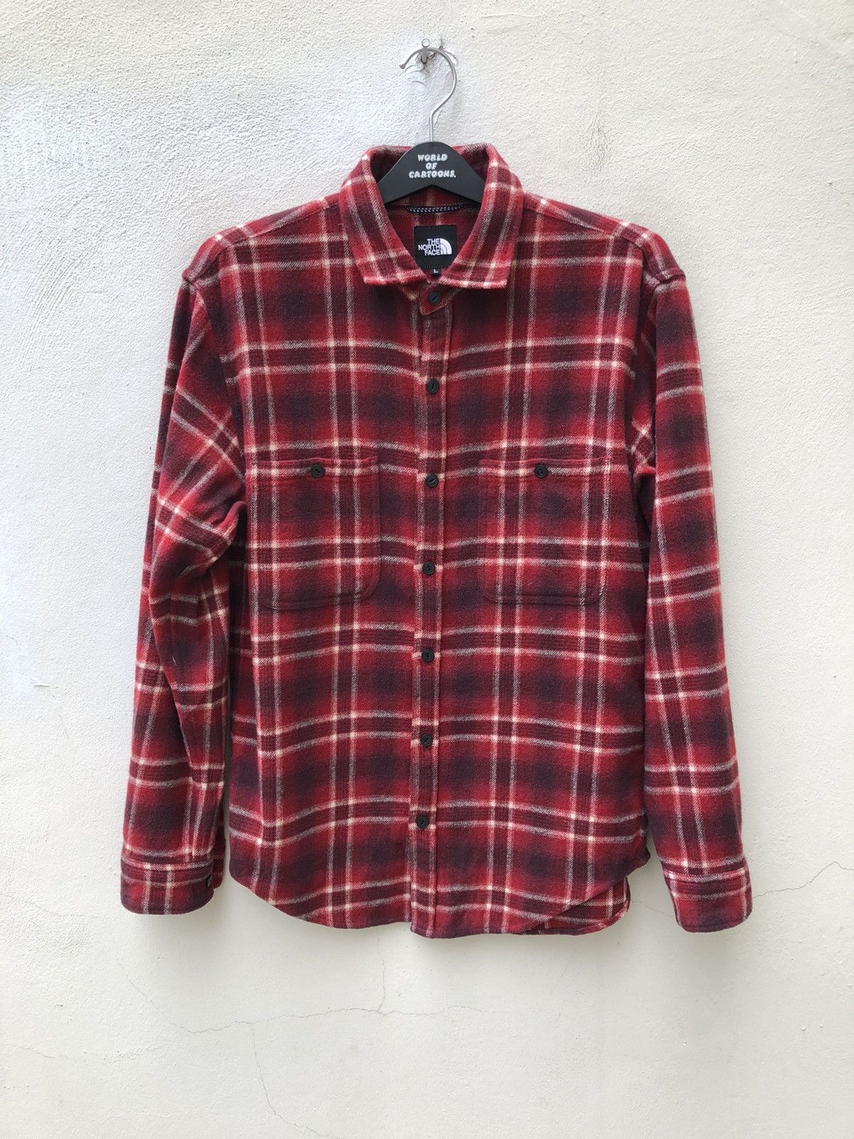 The North Face TNF Shadows Plaid Wool Flannel Shirt Size US M / EU 48-50 / 2 - 1 Thumbnail
