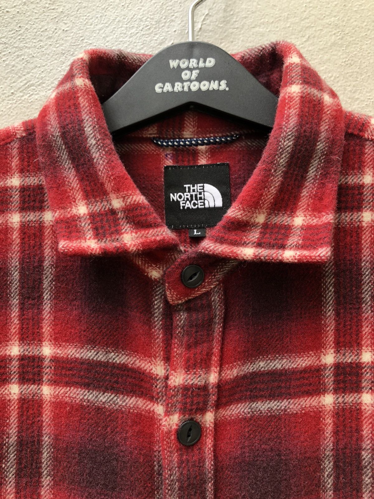 The North Face TNF Shadows Plaid Wool Flannel Shirt Size US M / EU 48-50 / 2 - 3 Thumbnail
