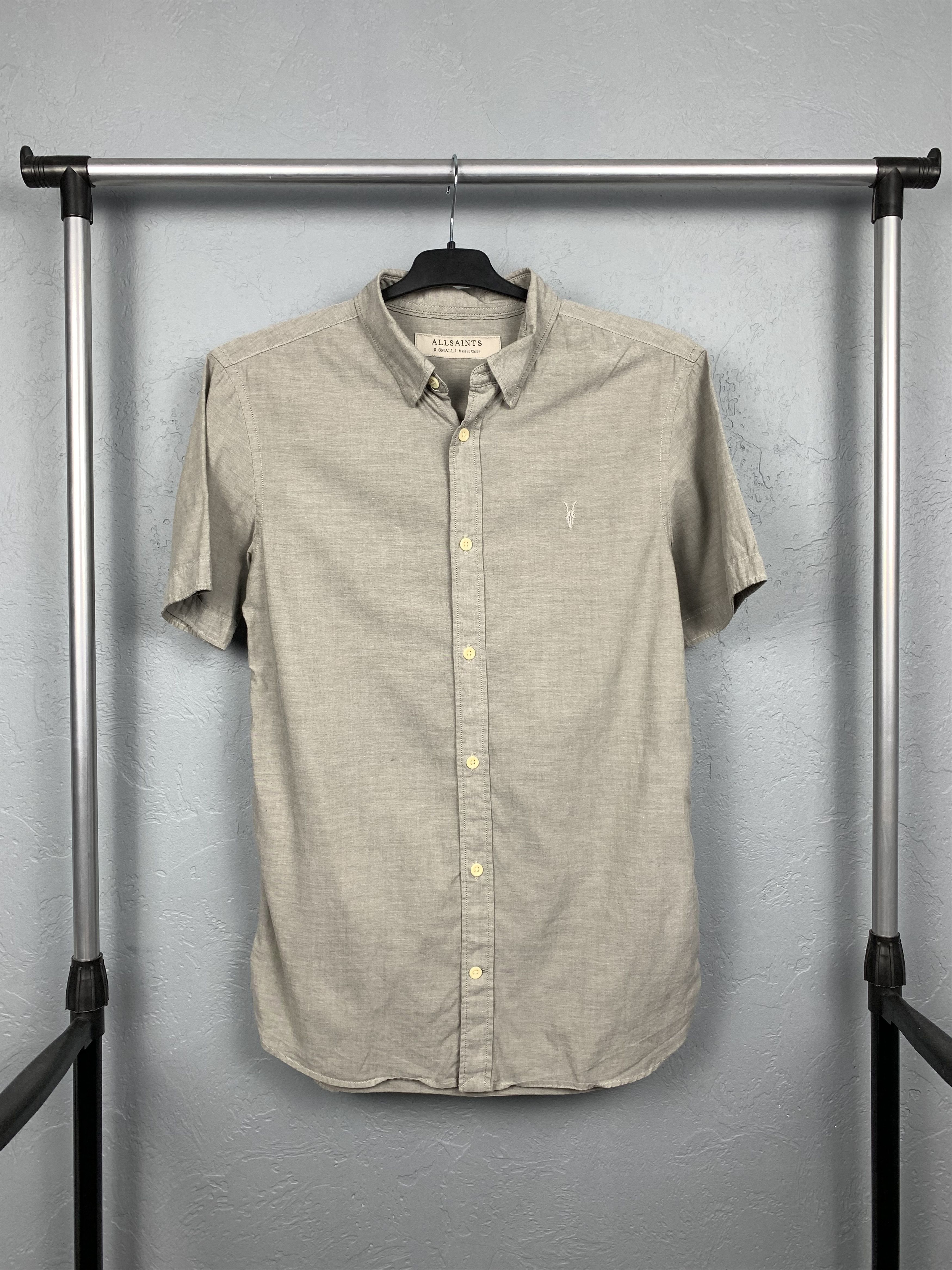 Allsaints Allsaints Mens Redondo Short Sleeve Shirt Size US S / EU 44-46 / 1 - 1 Thumbnail