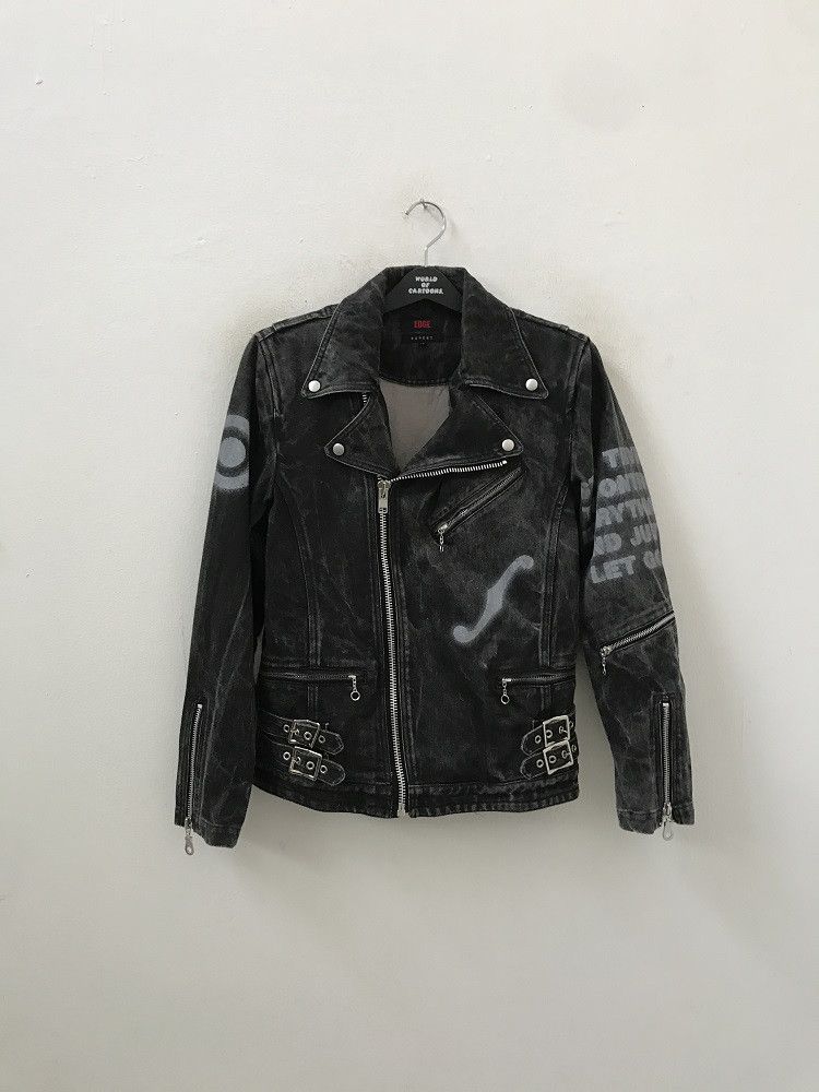 Vintage Vintage RUPERT EDGE Japan Double Collar Painter Denim Jacket Size US M / EU 48-50 / 2 - 7 Thumbnail