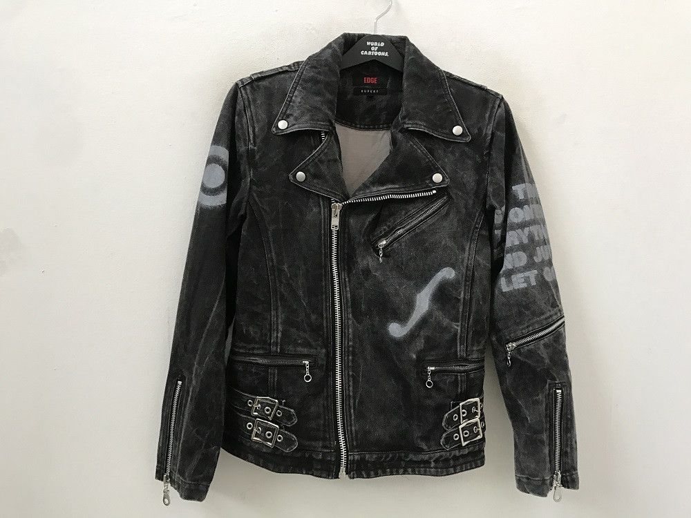 Vintage Vintage RUPERT EDGE Japan Double Collar Painter Denim Jacket Size US M / EU 48-50 / 2 - 6 Thumbnail