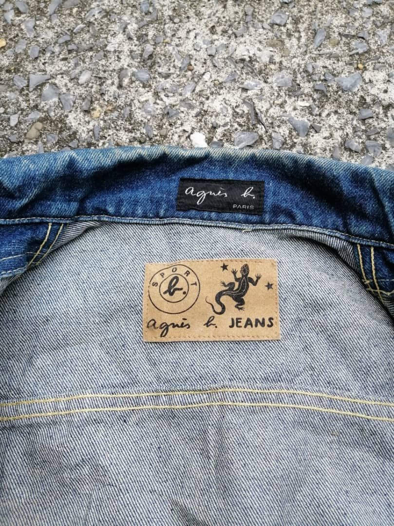 Designer × agnes b. Agnes B. Crop Styles Denim Jacket Size S / US 4 / IT 40 - 7 Thumbnail