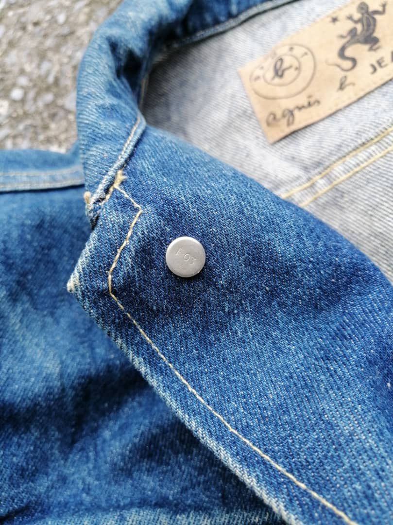 Designer × agnes b. Agnes B. Crop Styles Denim Jacket Size S / US 4 / IT 40 - 9 Thumbnail