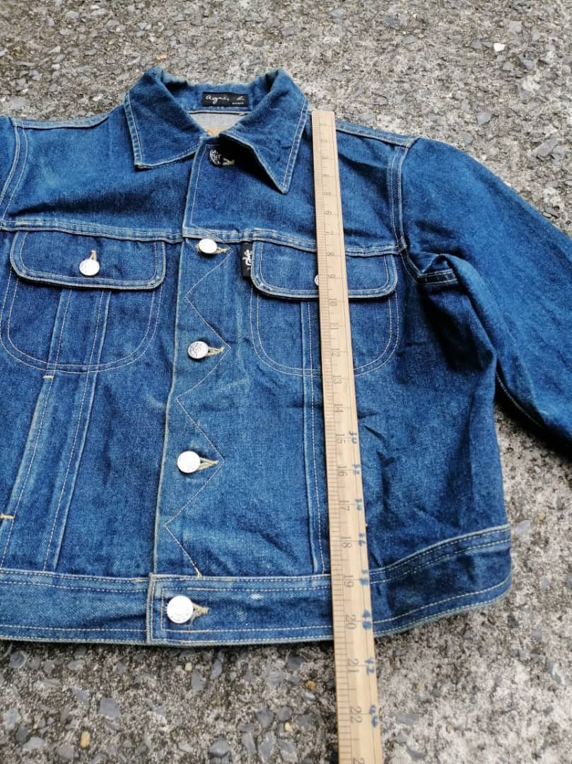 Designer × agnes b. Agnes B. Crop Styles Denim Jacket Size S / US 4 / IT 40 - 4 Thumbnail