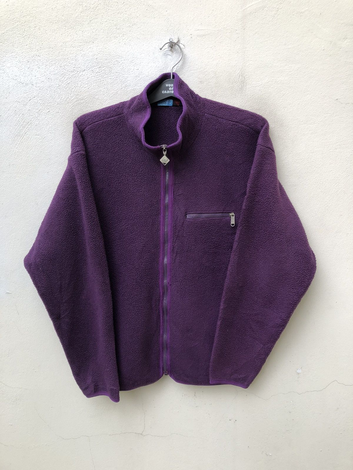 The North Face Vintage 90s The North Face Purple Fleece Sweater Zipper Size US L / EU 52-54 / 3 - 1 Thumbnail