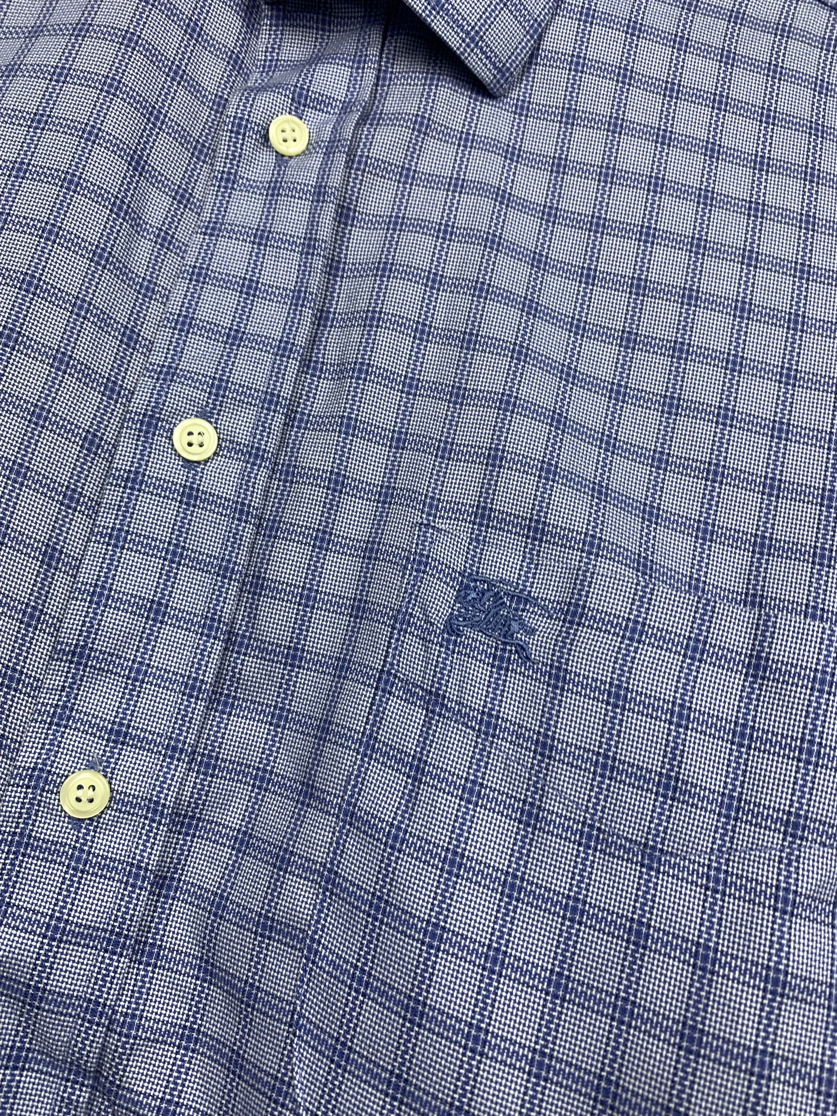 Burberry × Vintage Burberry Vintage Mens Long Sleeve Plaid Shirt Size US XL / EU 56 / 4 - 3 Thumbnail
