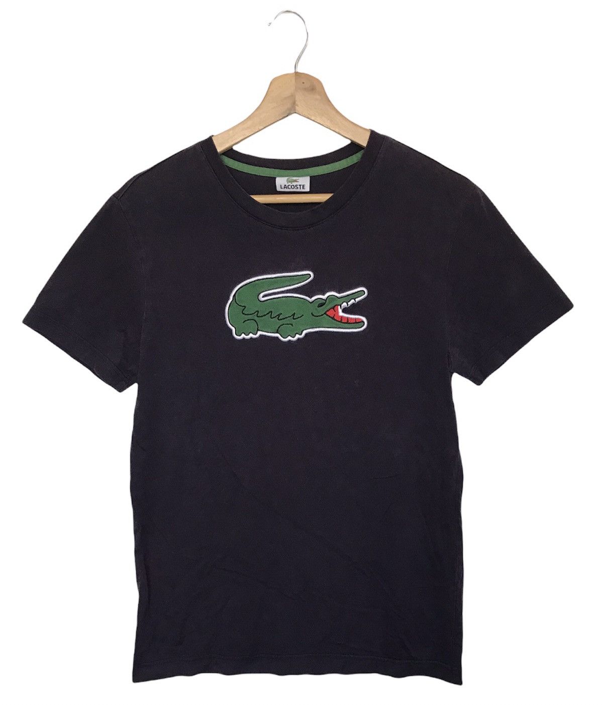 image of Lacoste Tees Fit To M in Washed Dark Blue, Men's (Size Large)