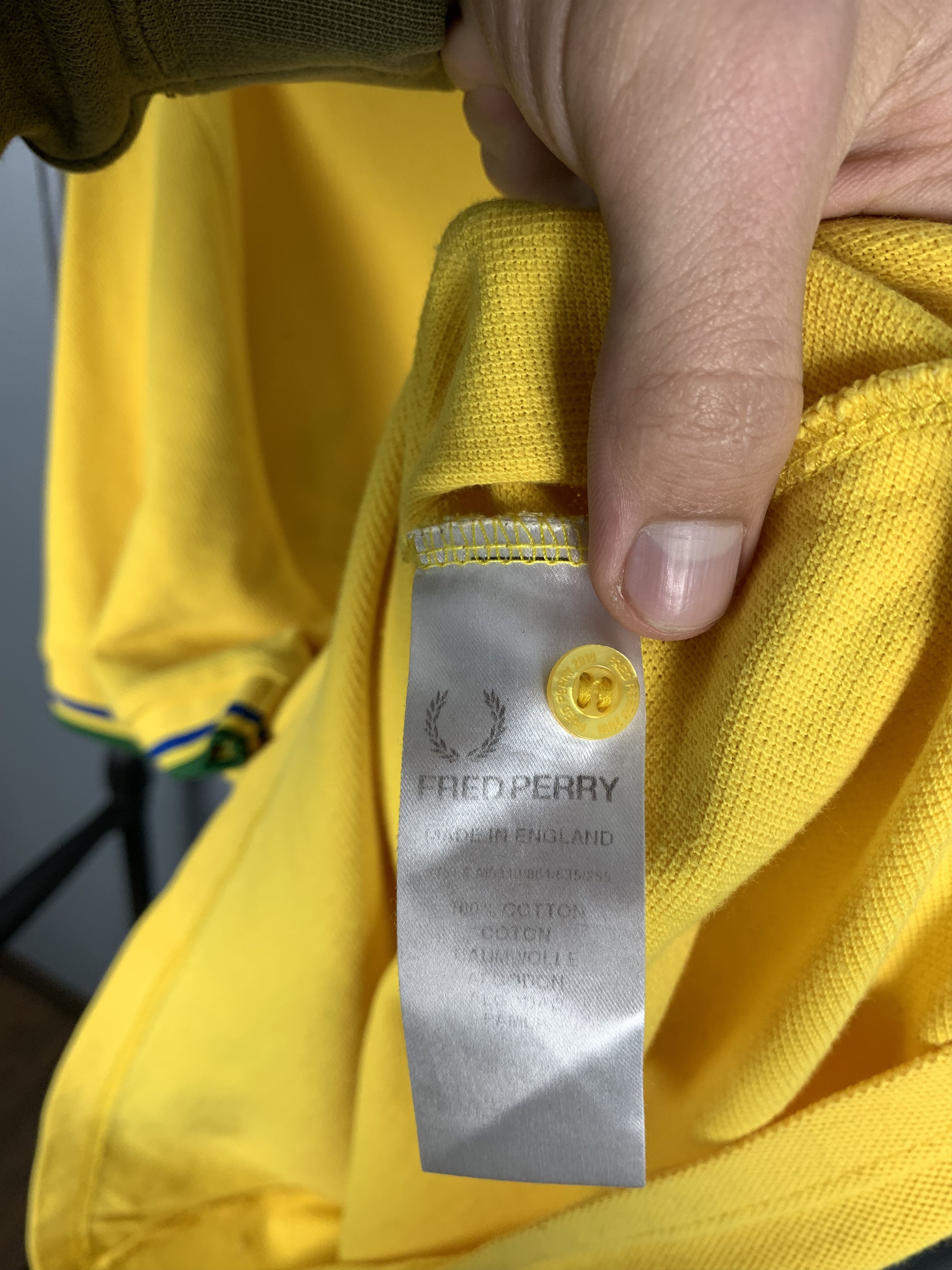 Fred Perry Fred Perry Brasil 90s Vintage Mens Polo Shirt Size US L / EU 52-54 / 3 - 6 Thumbnail