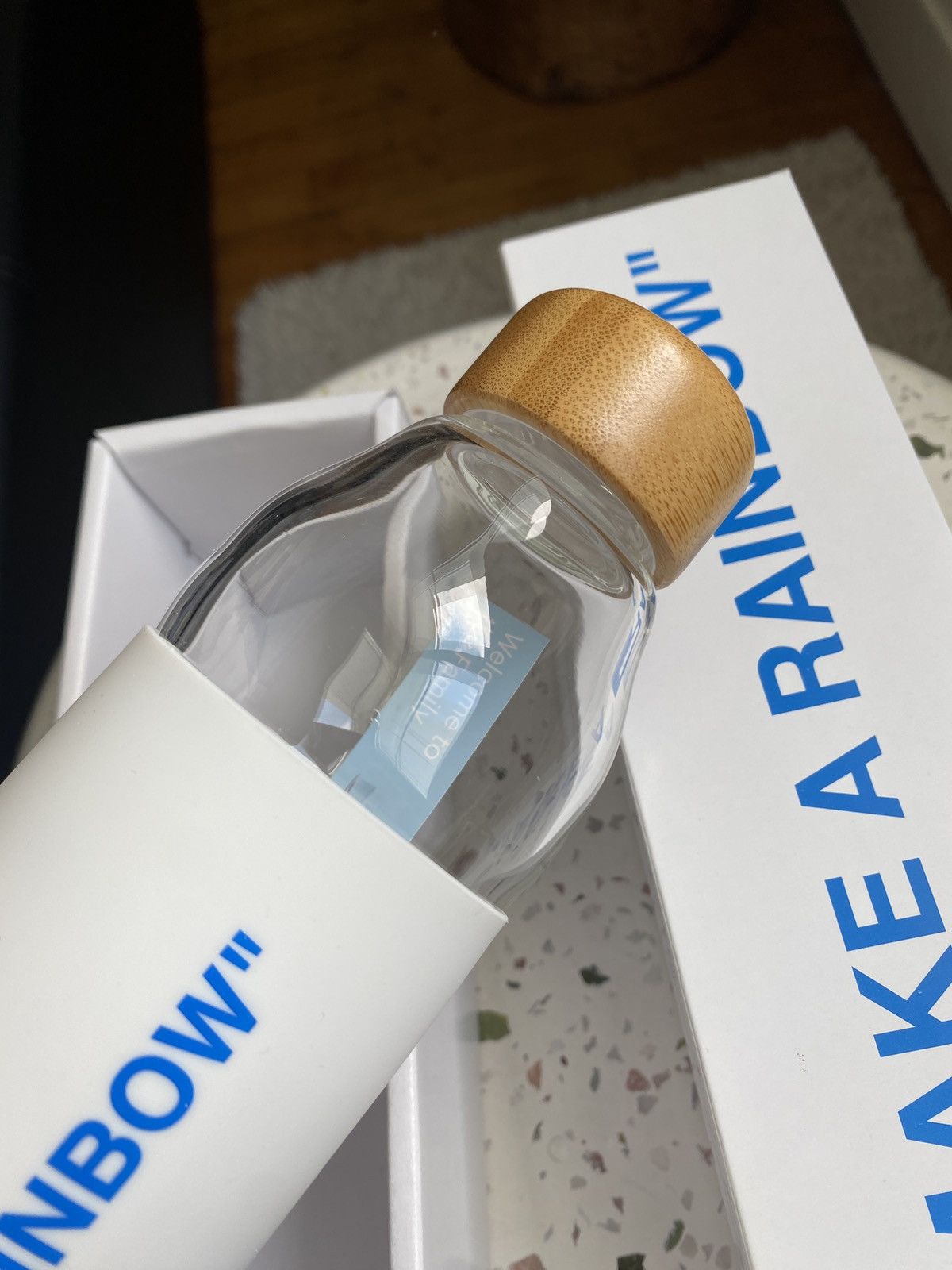 Virgil Abloh LIGHT BLUE Bottle Virgil Abloh SOMA Evian Size ONE SIZE - 5 Thumbnail