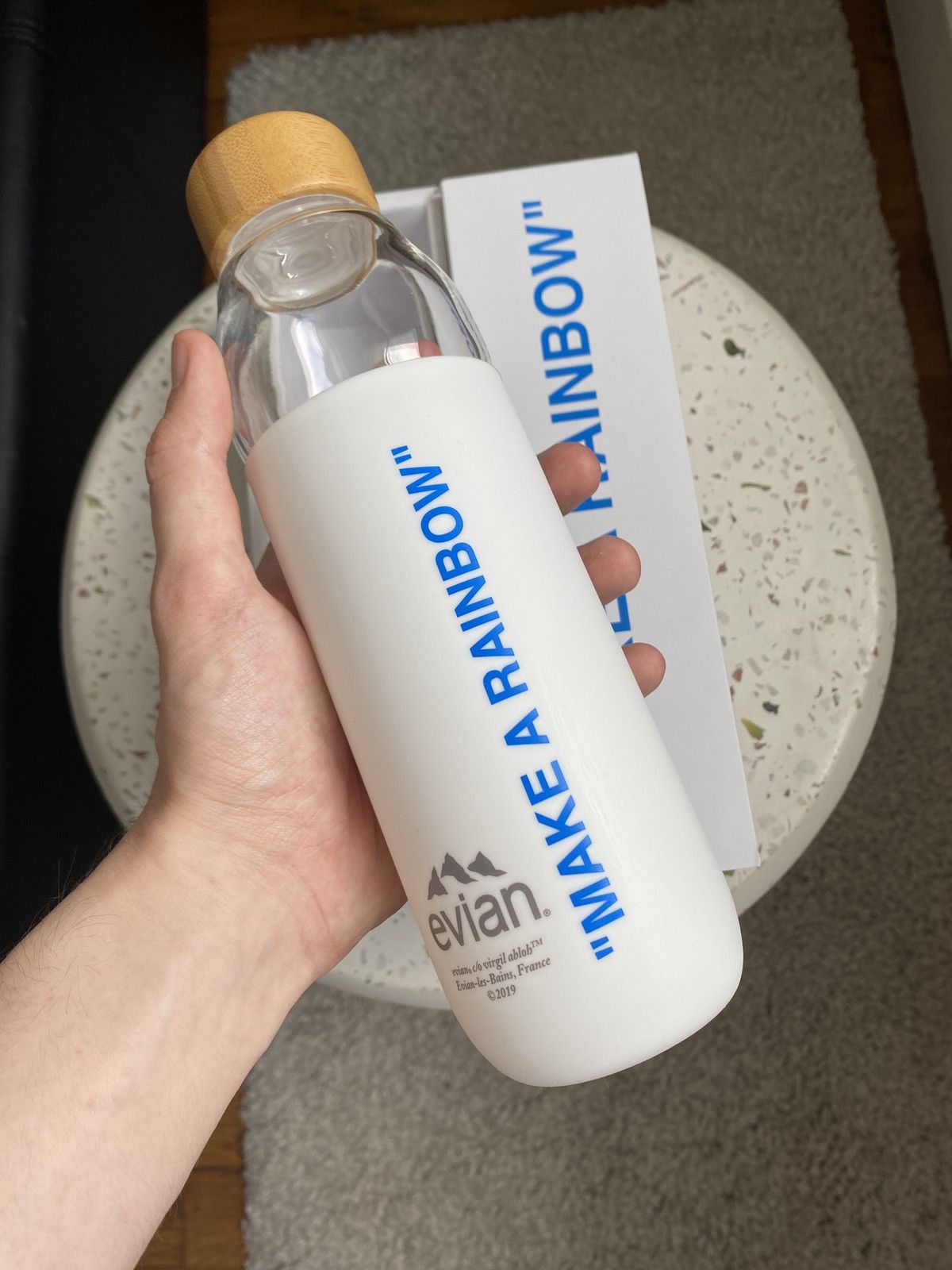 Virgil Abloh LIGHT BLUE Bottle Virgil Abloh SOMA Evian Size ONE SIZE - 4 Thumbnail