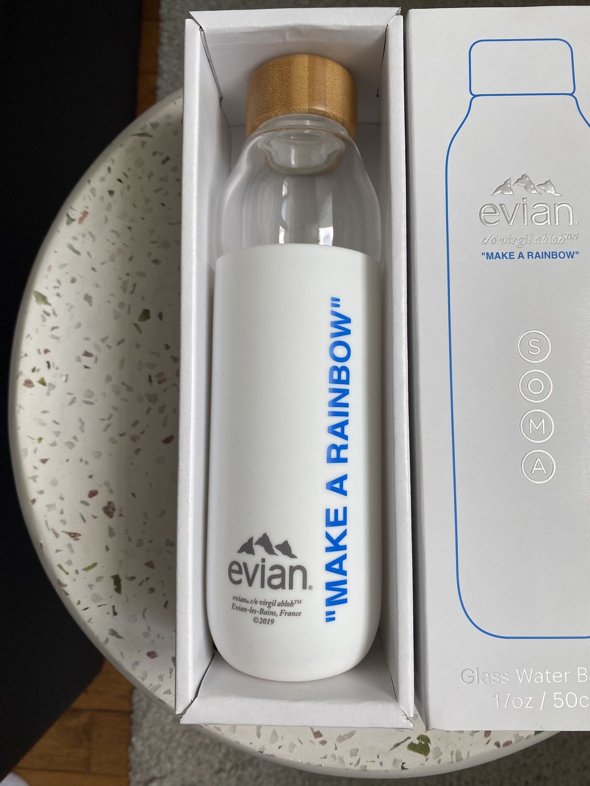 Virgil Abloh LIGHT BLUE Bottle Virgil Abloh SOMA Evian Size ONE SIZE - 2 Thumbnail