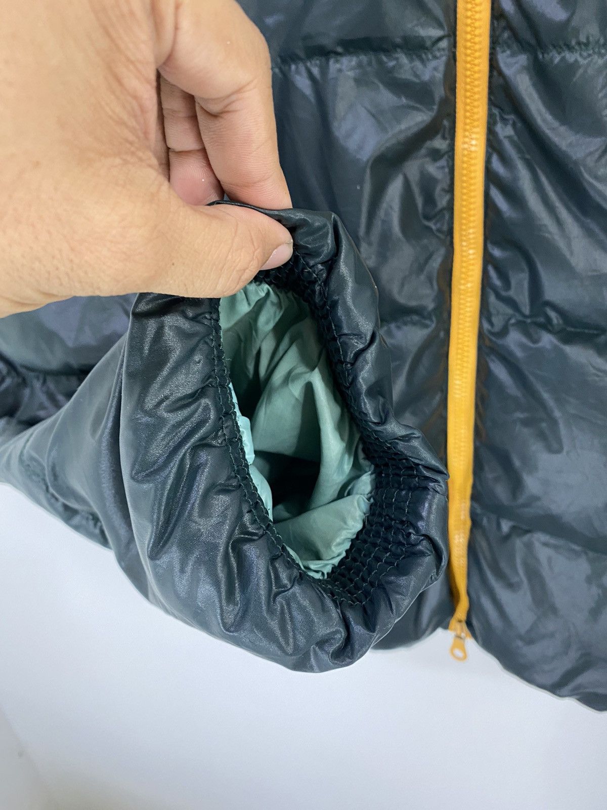 Duvetica Duvetica Dionisio Green Yellow Down Jacket Fullzipper Design Size L / US 10 / IT 46 - 5 Thumbnail