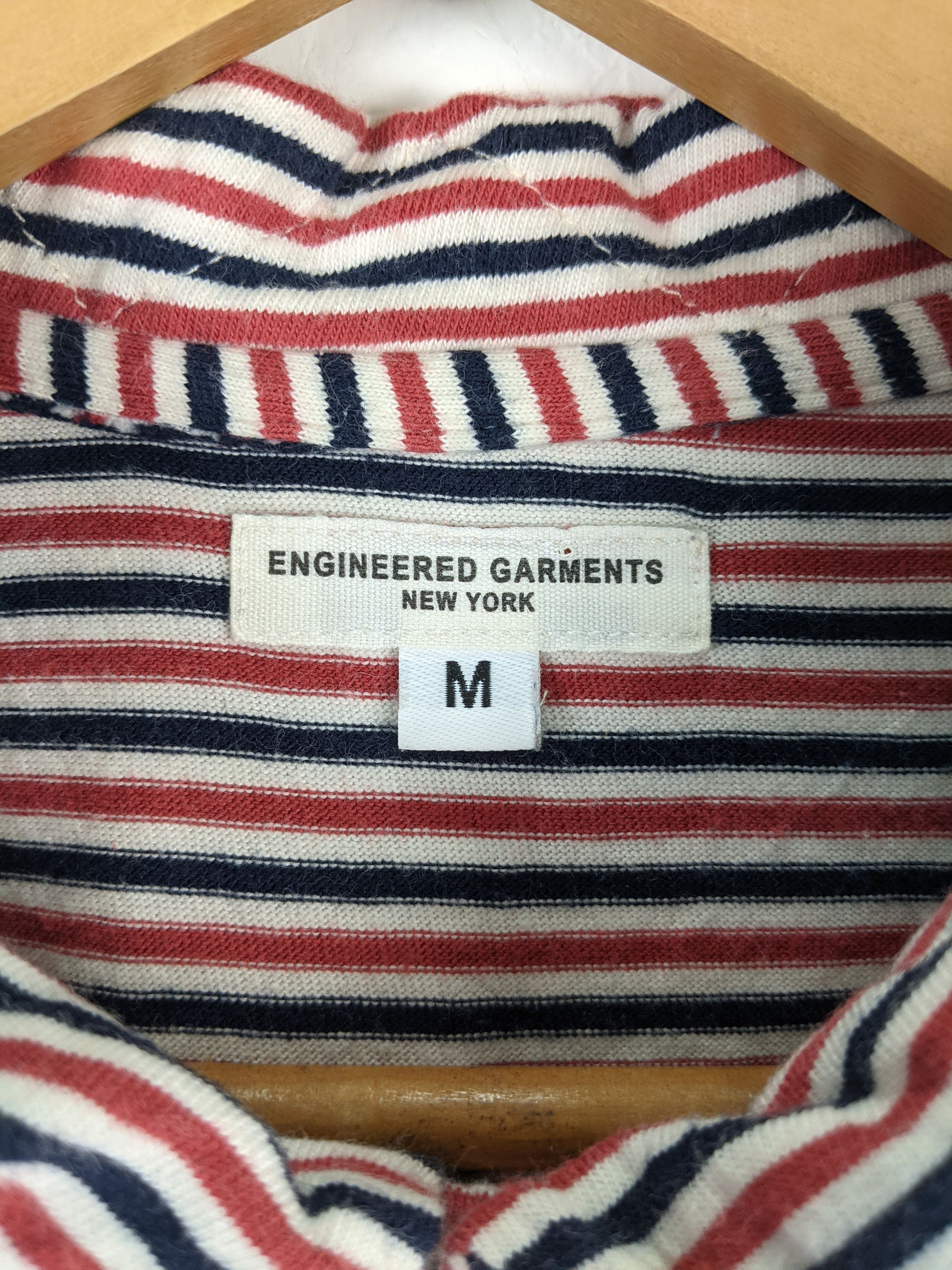 Engineered Garments Enginereed Garment NY Pocket Pocket Stripe Shirt Size US M / EU 48-50 / 2 - 3 Thumbnail