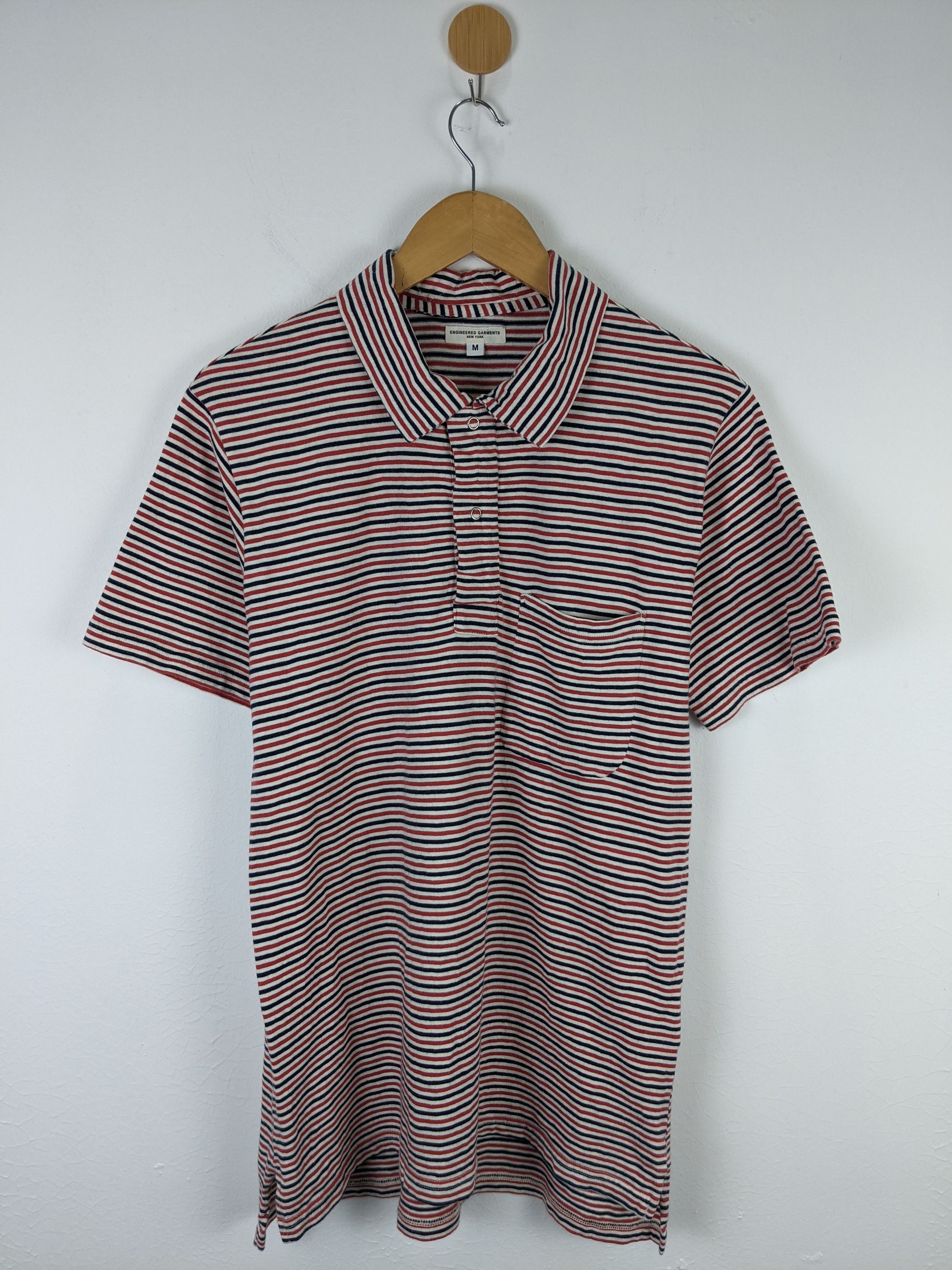 Engineered Garments Enginereed Garment NY Pocket Pocket Stripe Shirt Size US M / EU 48-50 / 2 - 1 Thumbnail