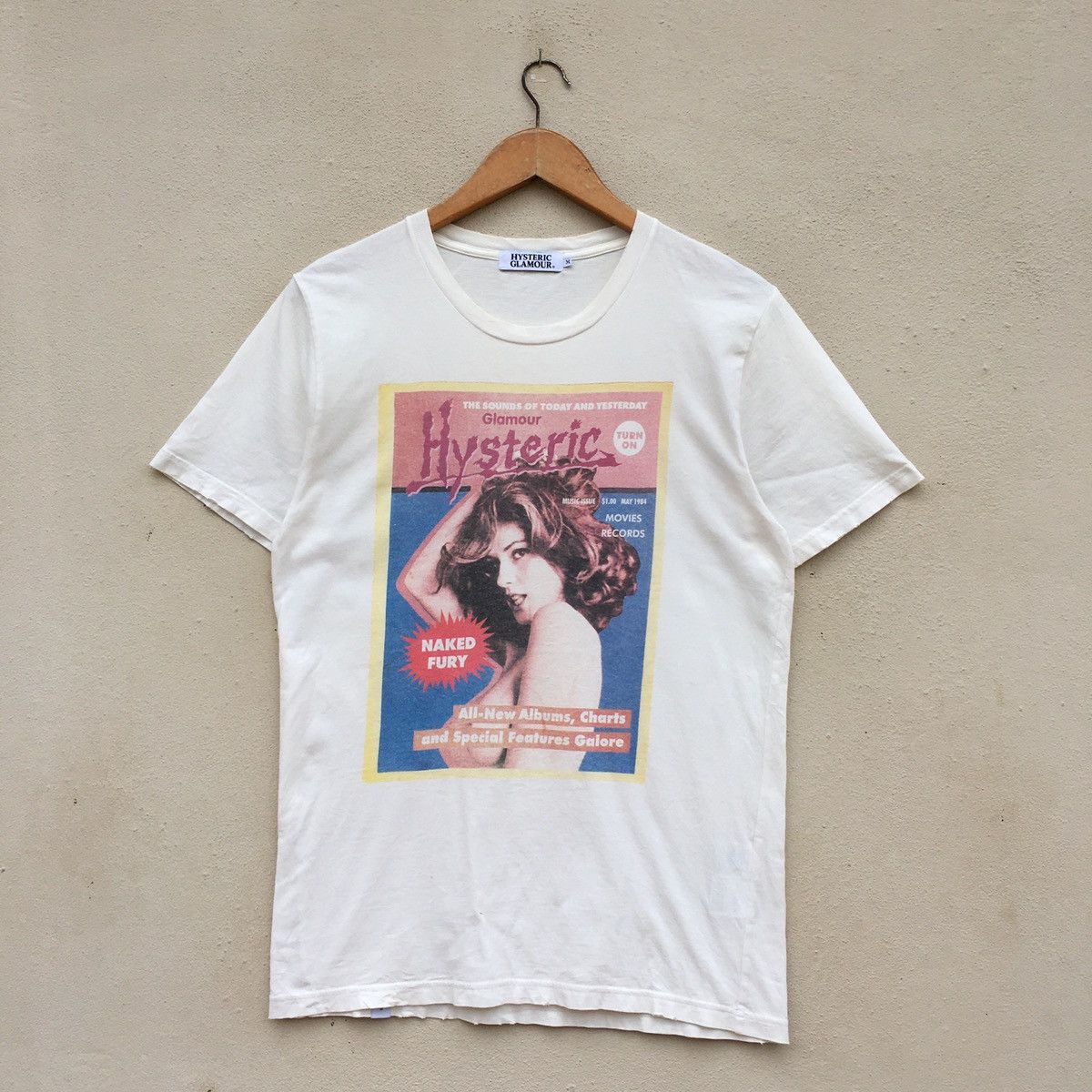 image of Hysteric Glamour Sexy Women Design T-Shirt in Cream