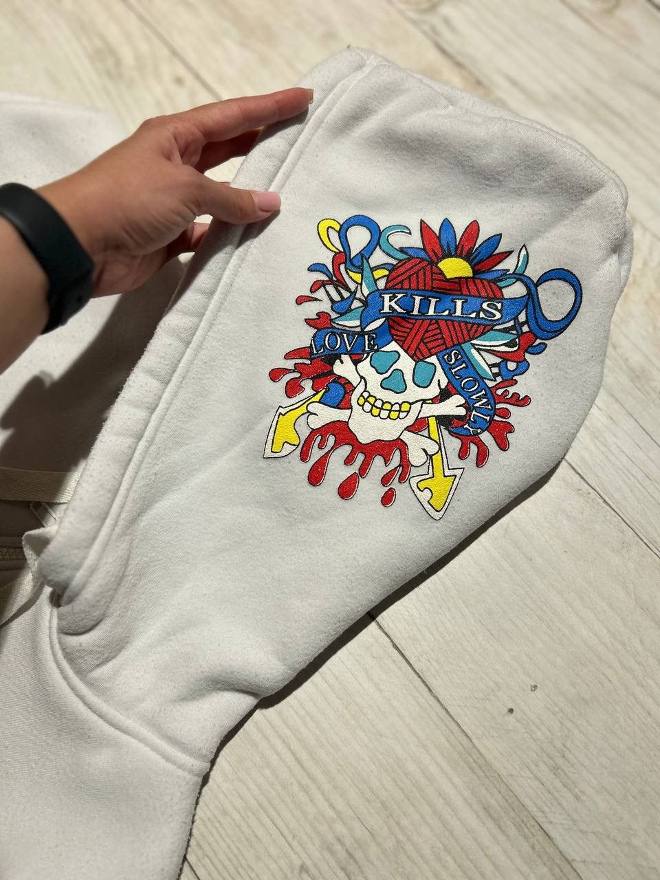 Ed Hardy Vintage Ed Hardy Hoodie Full Zip Y2K 90s Skull Kills Love Size US XXL / EU 58 / 5 - 9 Thumbnail