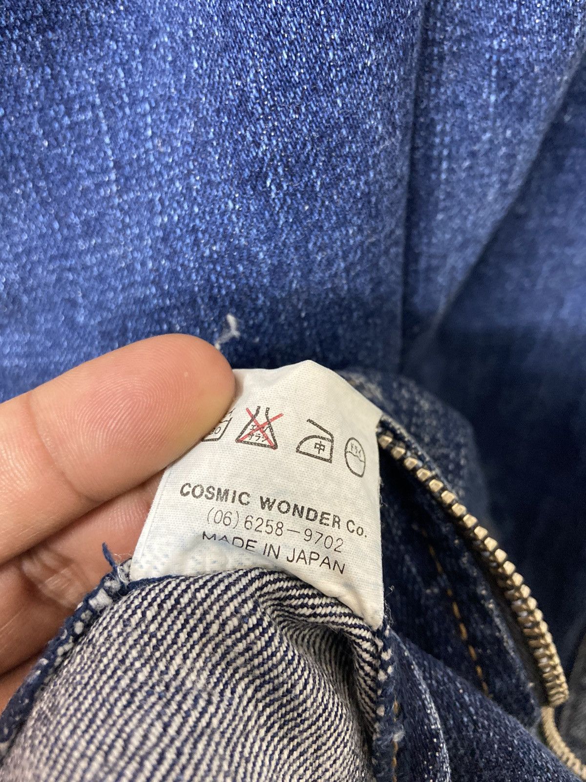 Cosmic Wonder × Japanese Brand Vintage 90's Freedom Leaf Cosmic Wonder Denim Jacket Size US S / EU 44-46 / 1 - 6 Thumbnail