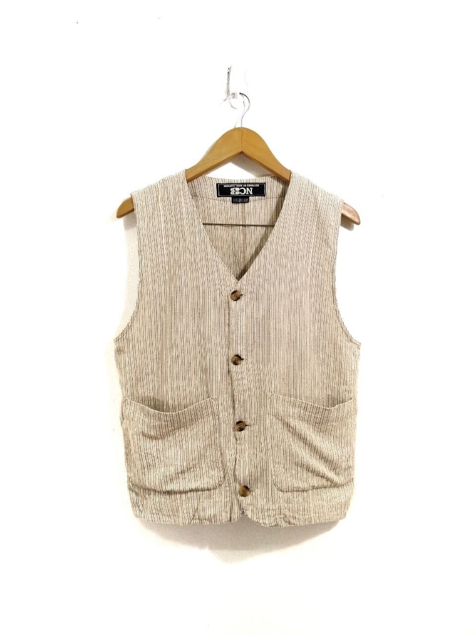 Nigel Cabourn Nigel Cabourn NC3 Stripe Casual Vest Design 19 Size US M / EU 48-50 / 2 - 1 Thumbnail