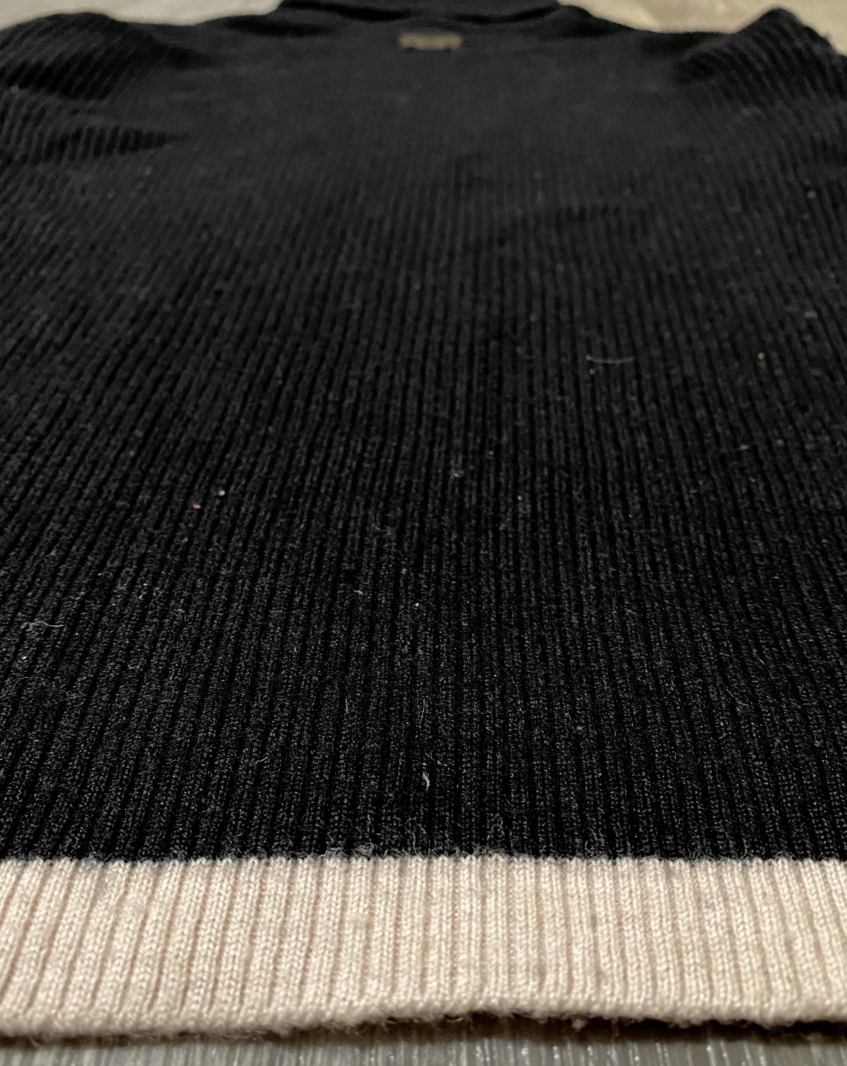 Dolce & Gabbana Women's D&G Black Turtleneck Ribbed Wool Sweater Size ONE SIZE - 8 Thumbnail