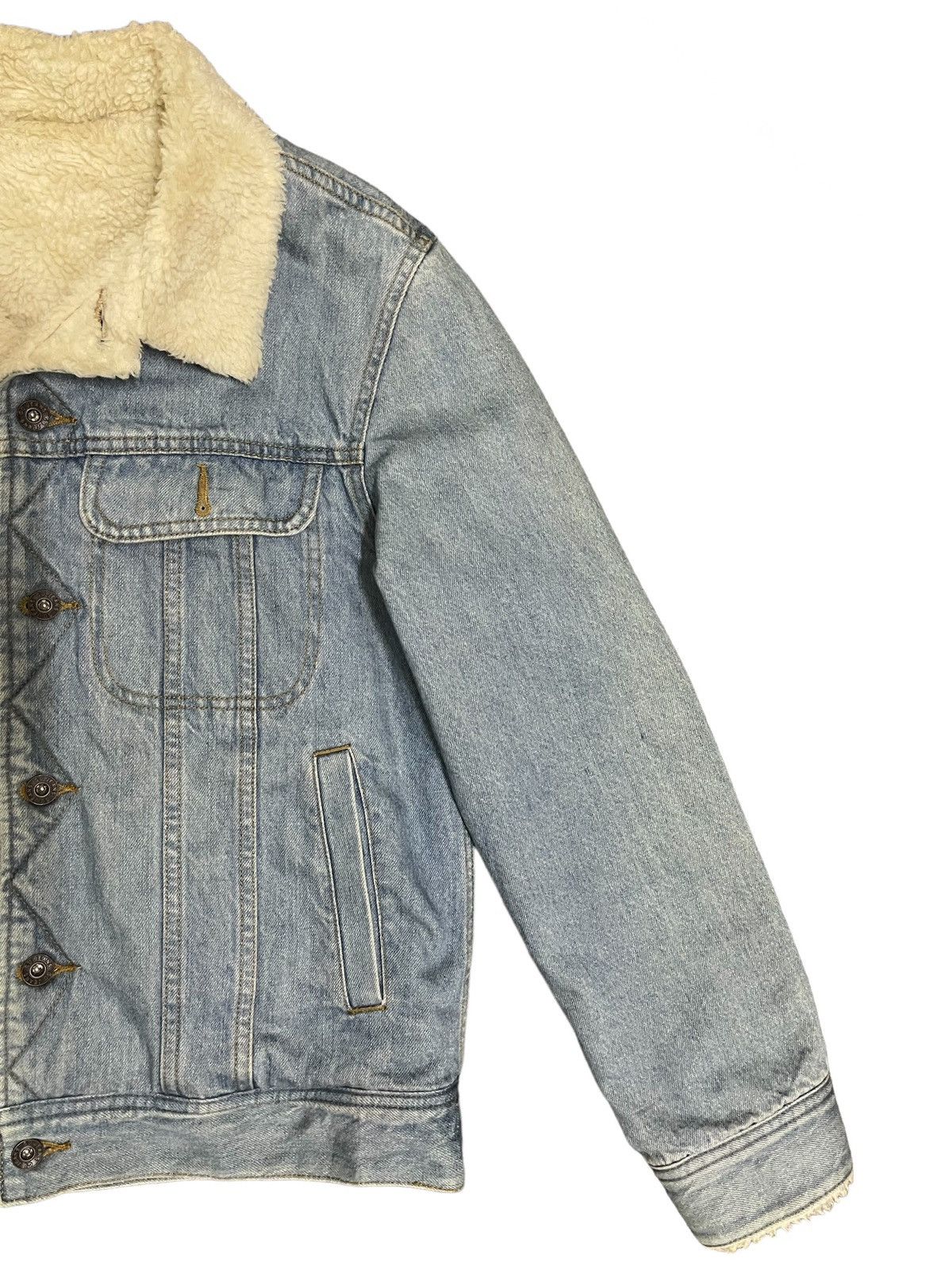 Japanese Brand Vintage Japanese Brand Denim Sherpa Jacket Size US M / EU 48-50 / 2 - 9 Thumbnail