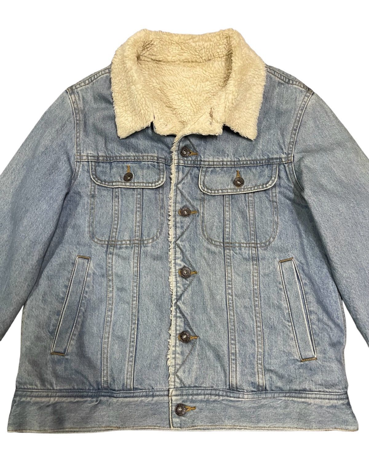 Japanese Brand Vintage Japanese Brand Denim Sherpa Jacket Size US M / EU 48-50 / 2 - 6 Thumbnail