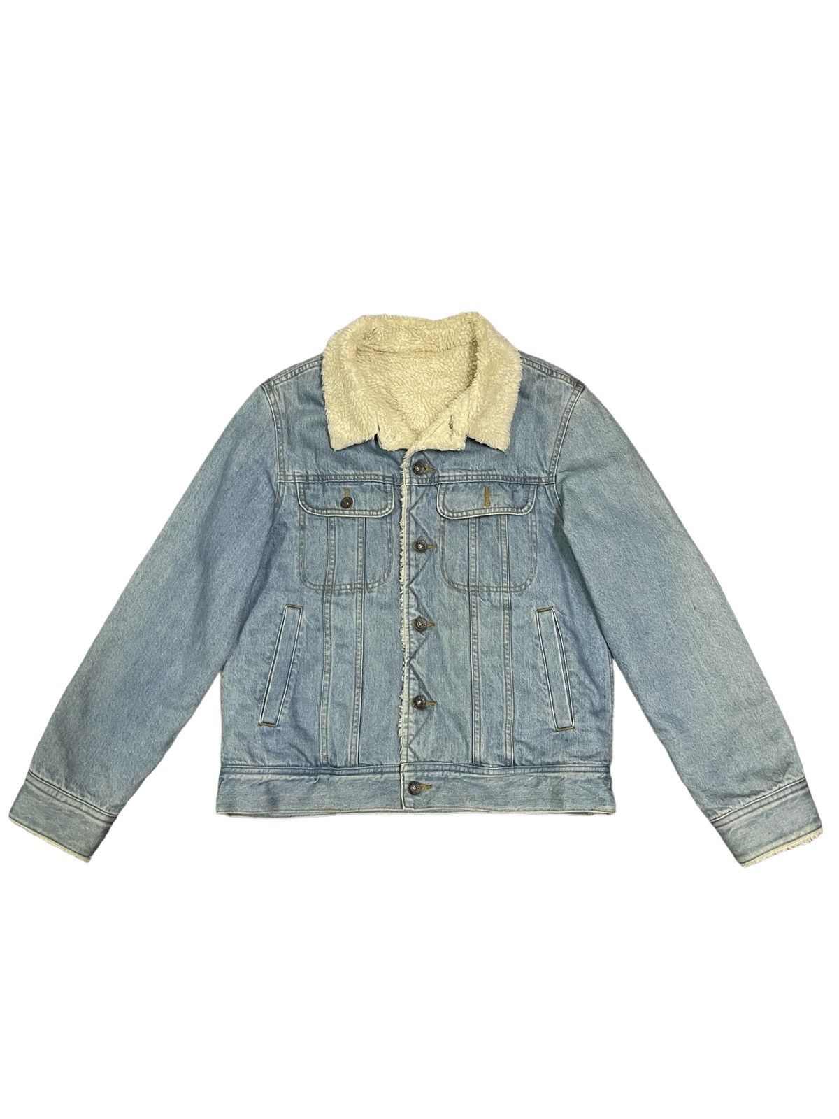 Japanese Brand Vintage Japanese Brand Denim Sherpa Jacket Size US M / EU 48-50 / 2 - 1 Thumbnail