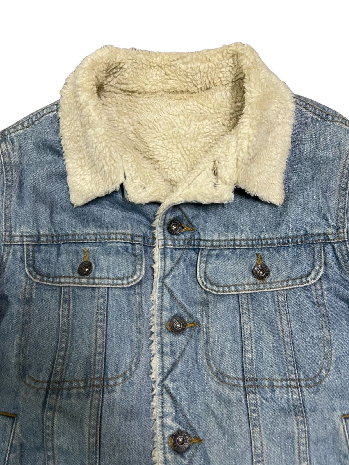 Japanese Brand Vintage Japanese Brand Denim Sherpa Jacket Size US M / EU 48-50 / 2 - 7 Thumbnail