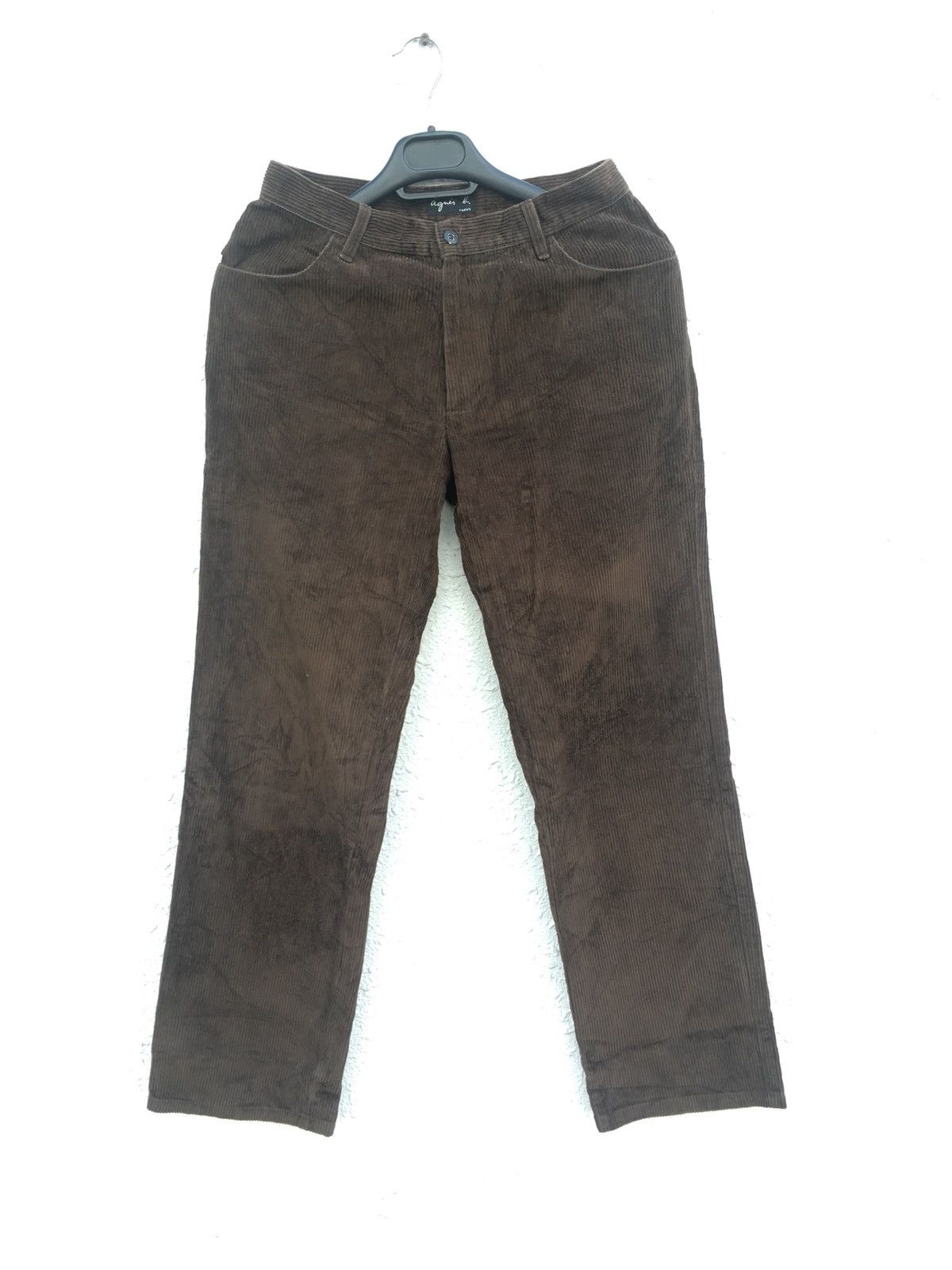 agnes b. ( 2pcs ) Black Jeans / Brown Cotton Corduroy Pant Size US 28 / EU 44 - 9 Thumbnail