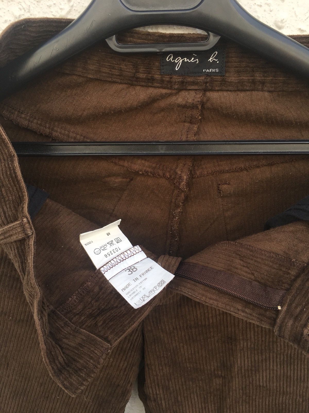 agnes b. ( 2pcs ) Black Jeans / Brown Cotton Corduroy Pant Size US 28 / EU 44 - 17 Thumbnail