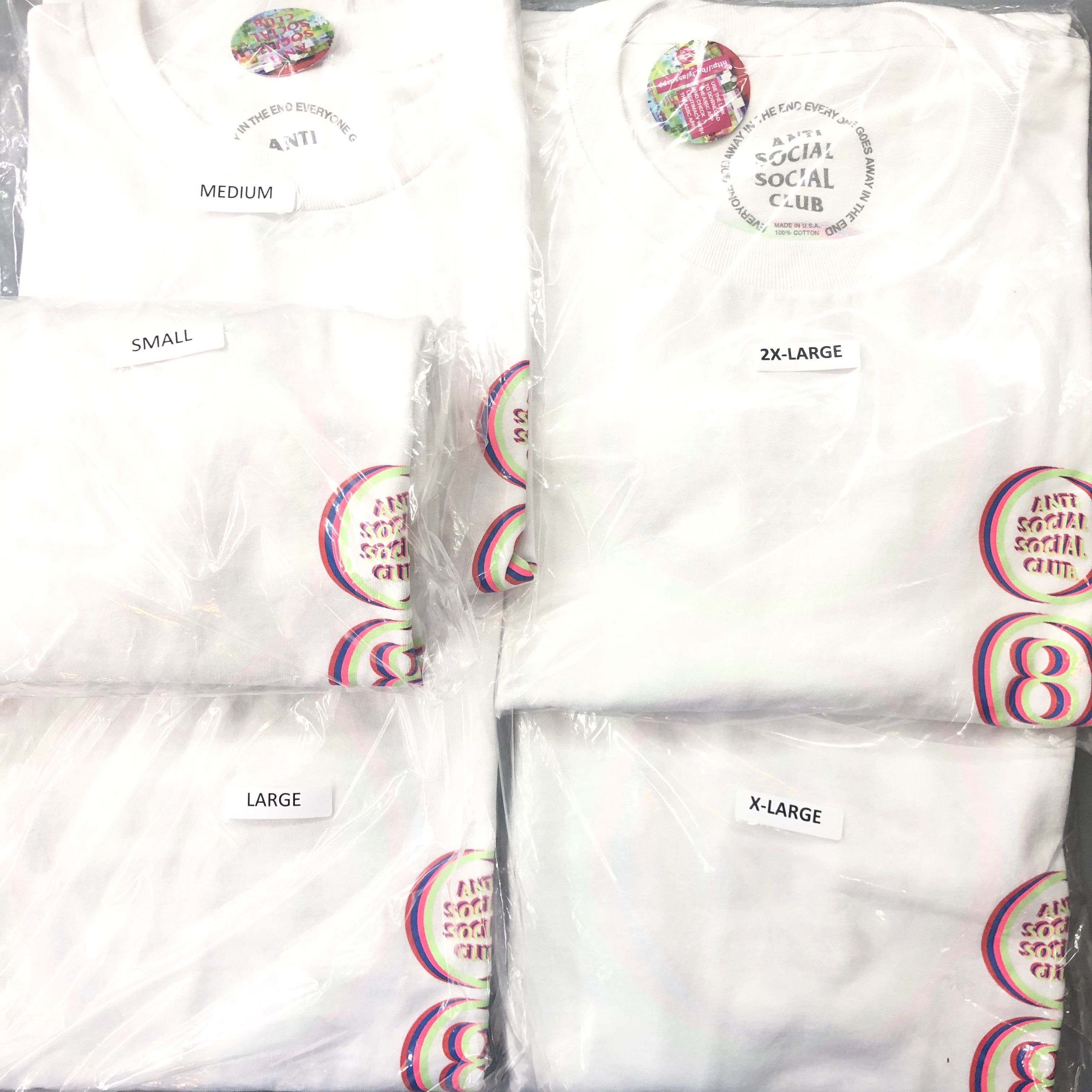Anti Social Social Club DS ASSC MoodBored White Tee FTP FOG Bape KITH KAWS VLONE Size US XL / EU 56 / 4 - 5 Thumbnail