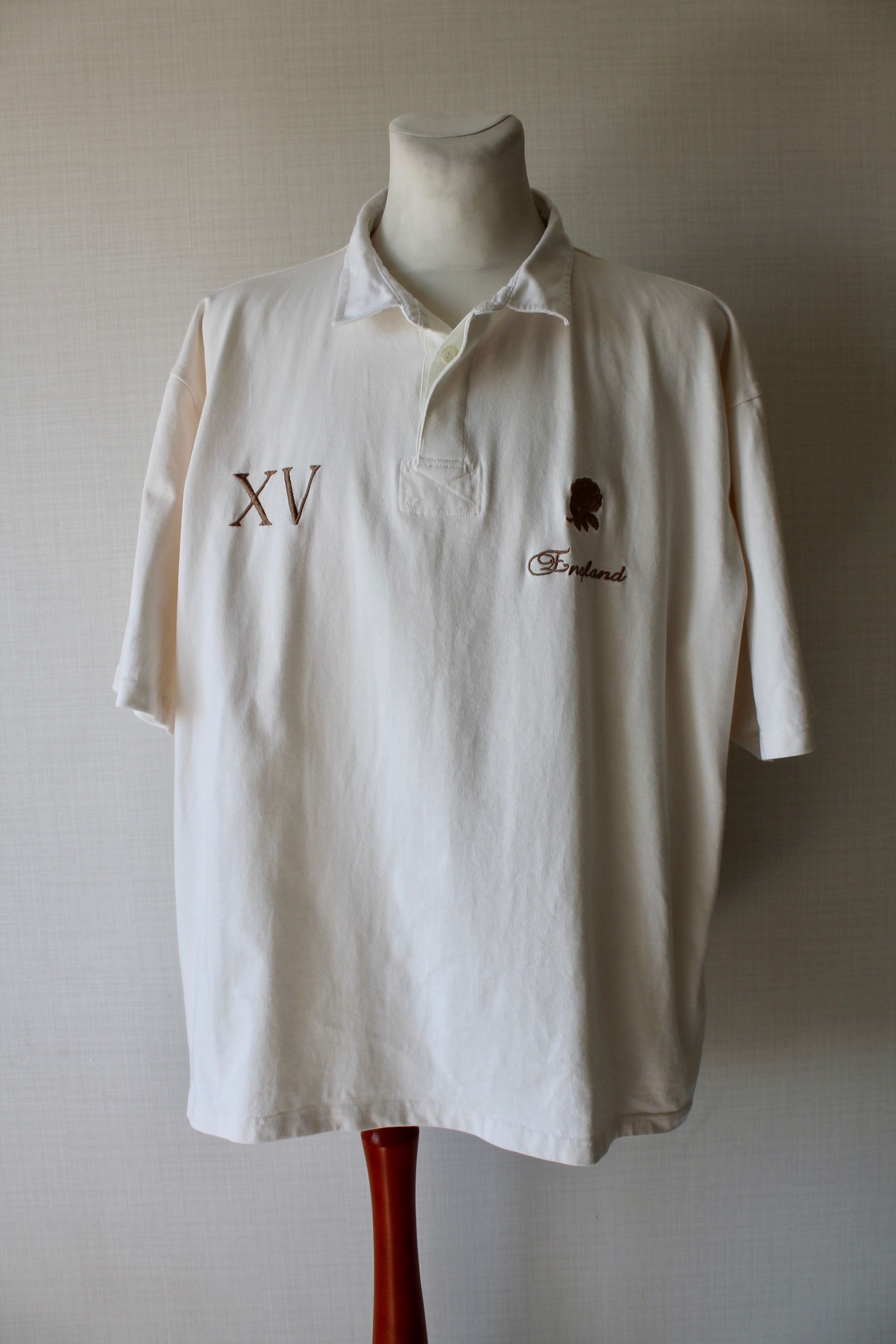 Cotton Traders Cotton Traders England XV Rugby team Polo Shirt 4XL cream Size US XXL / EU 58 / 5 - 2 Thumbnail