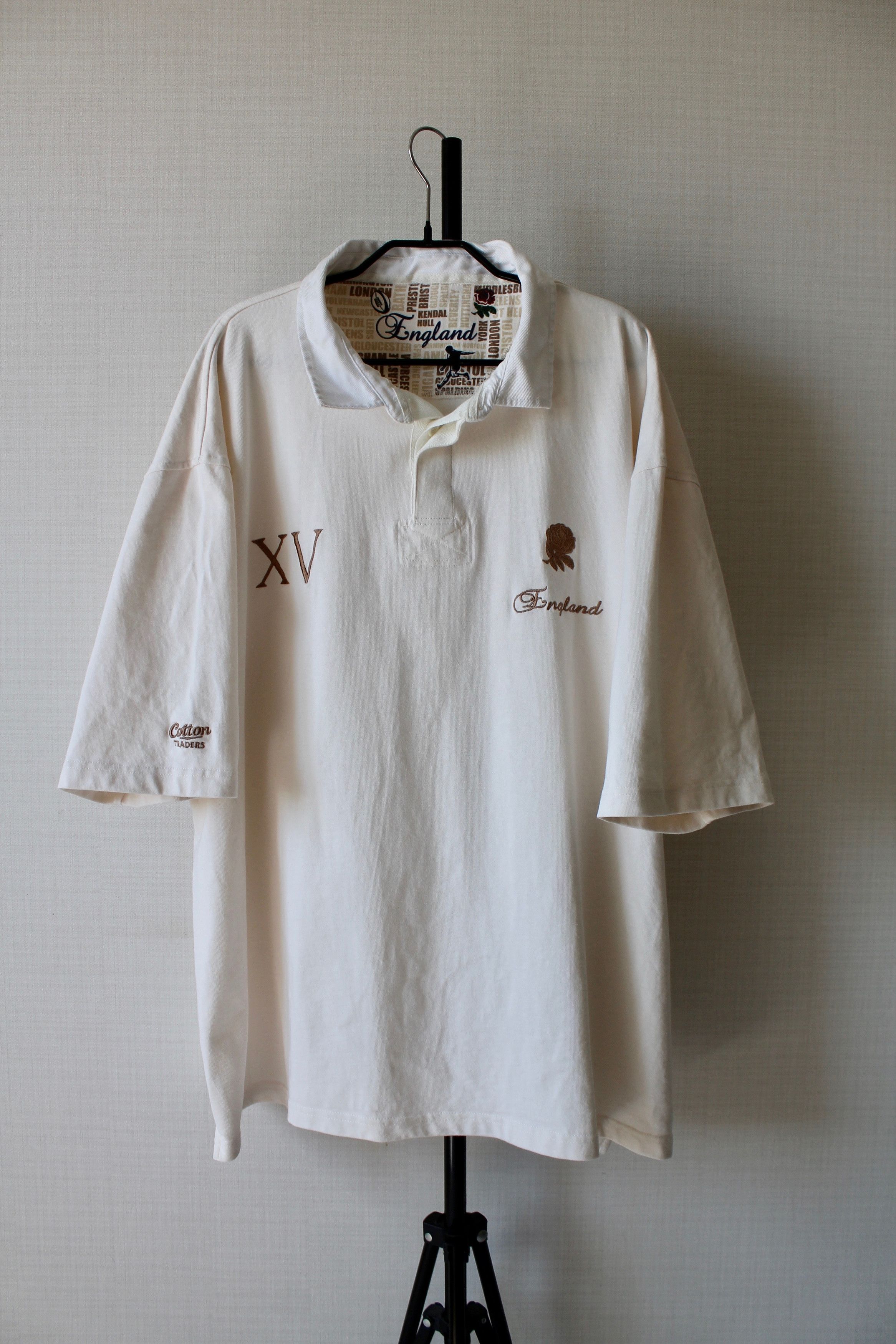 Cotton Traders Cotton Traders England XV Rugby team Polo Shirt 4XL cream Size US XXL / EU 58 / 5 - 1 Thumbnail