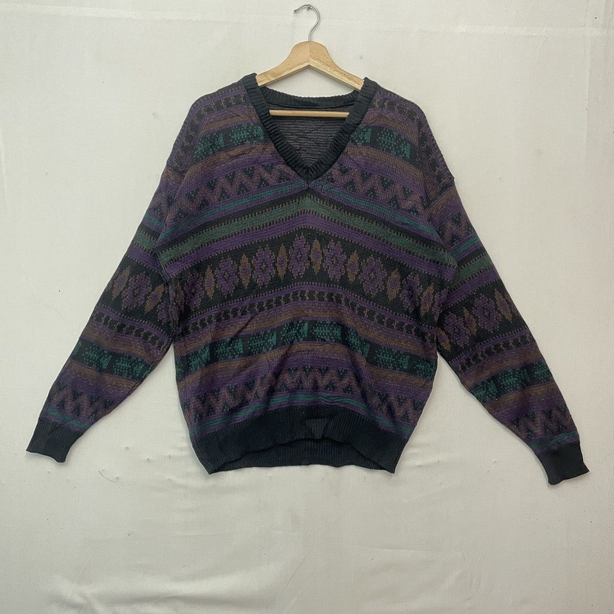 Aran Isles Knitwear Vtg‼️ UNBRANDED Art Nice Design Knitwear Sweater Jumper! Size US L / EU 52-54 / 3 - 1 Thumbnail