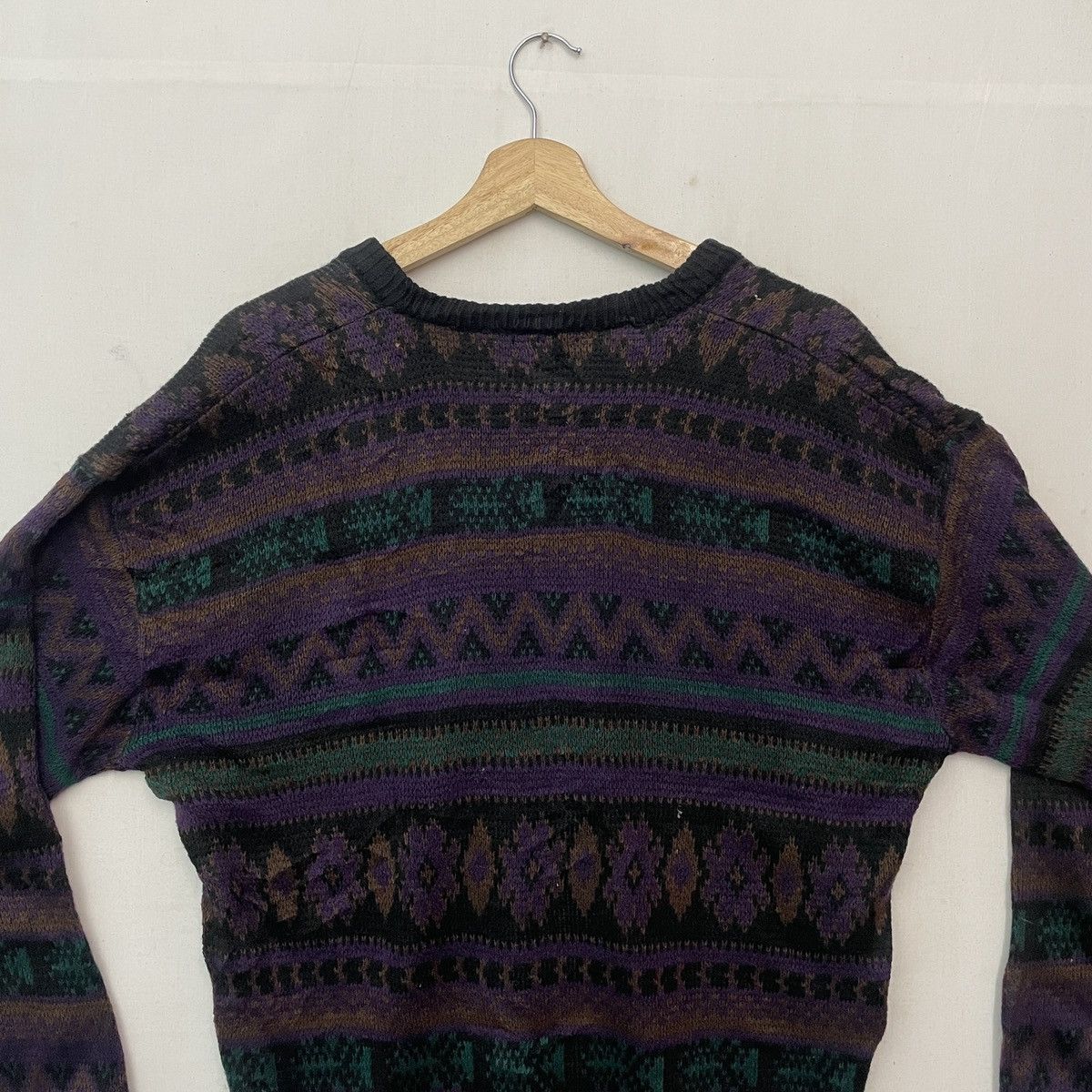 Aran Isles Knitwear Vtg‼️ UNBRANDED Art Nice Design Knitwear Sweater Jumper! Size US L / EU 52-54 / 3 - 8 Thumbnail