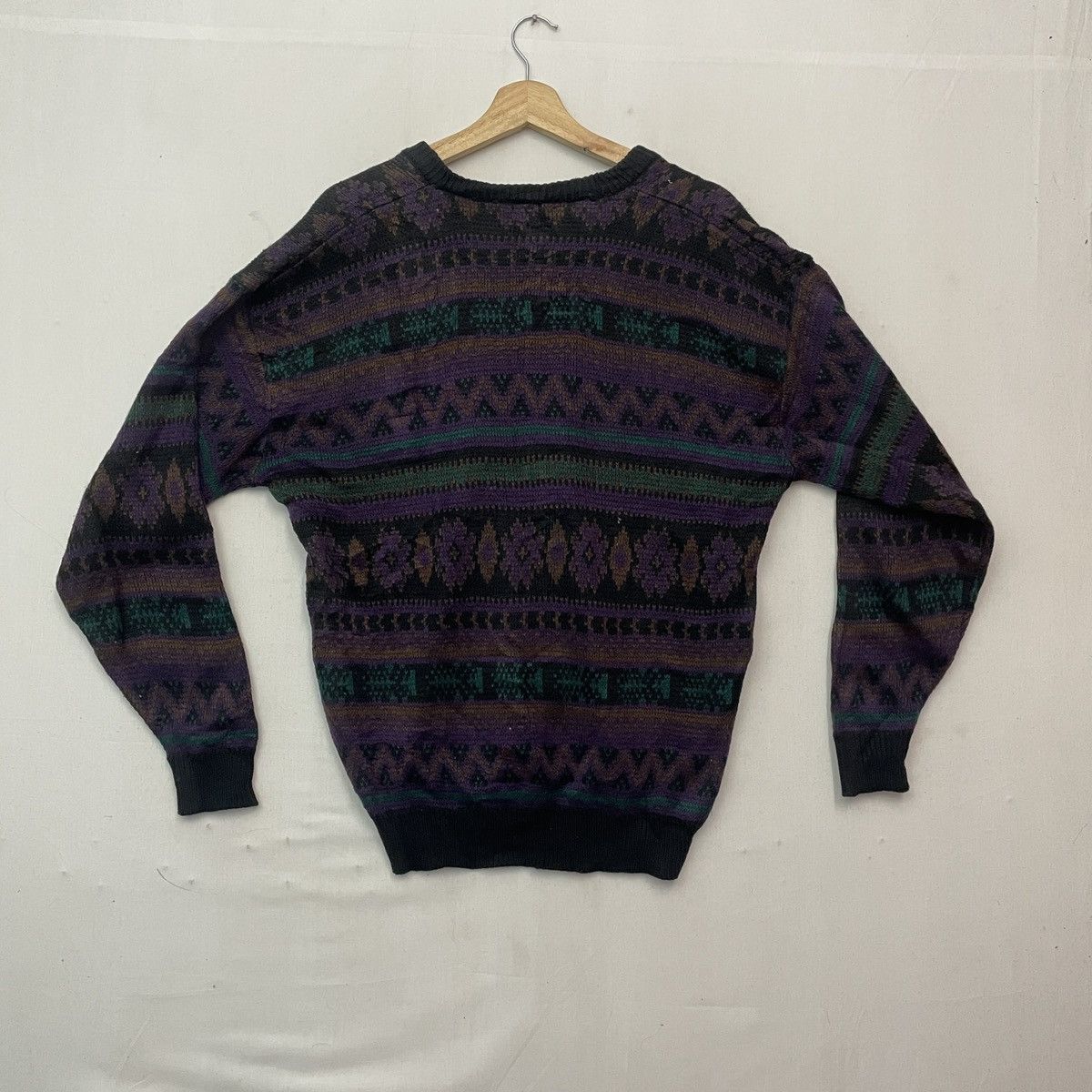 Aran Isles Knitwear Vtg‼️ UNBRANDED Art Nice Design Knitwear Sweater Jumper! Size US L / EU 52-54 / 3 - 7 Thumbnail