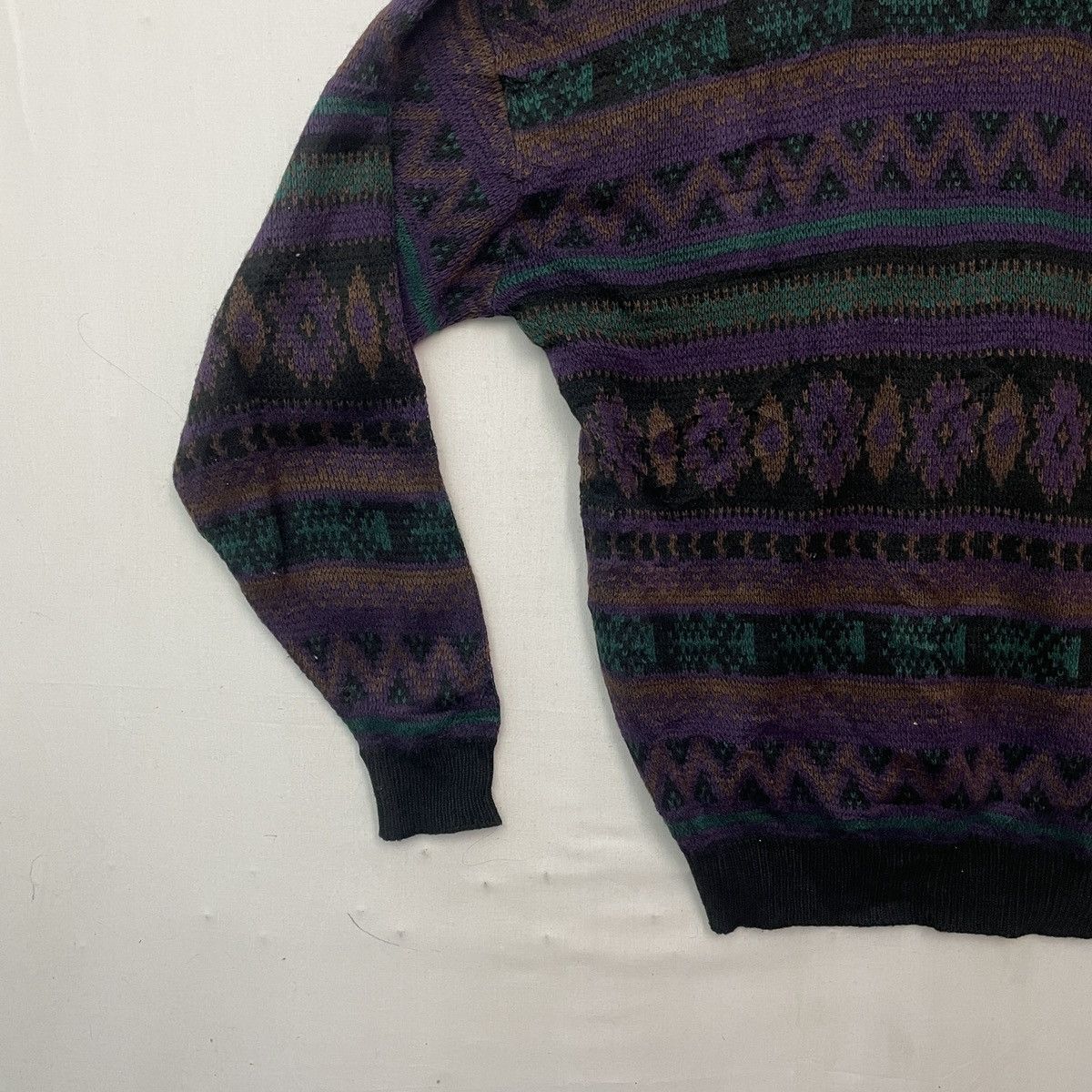 Aran Isles Knitwear Vtg‼️ UNBRANDED Art Nice Design Knitwear Sweater Jumper! Size US L / EU 52-54 / 3 - 9 Thumbnail
