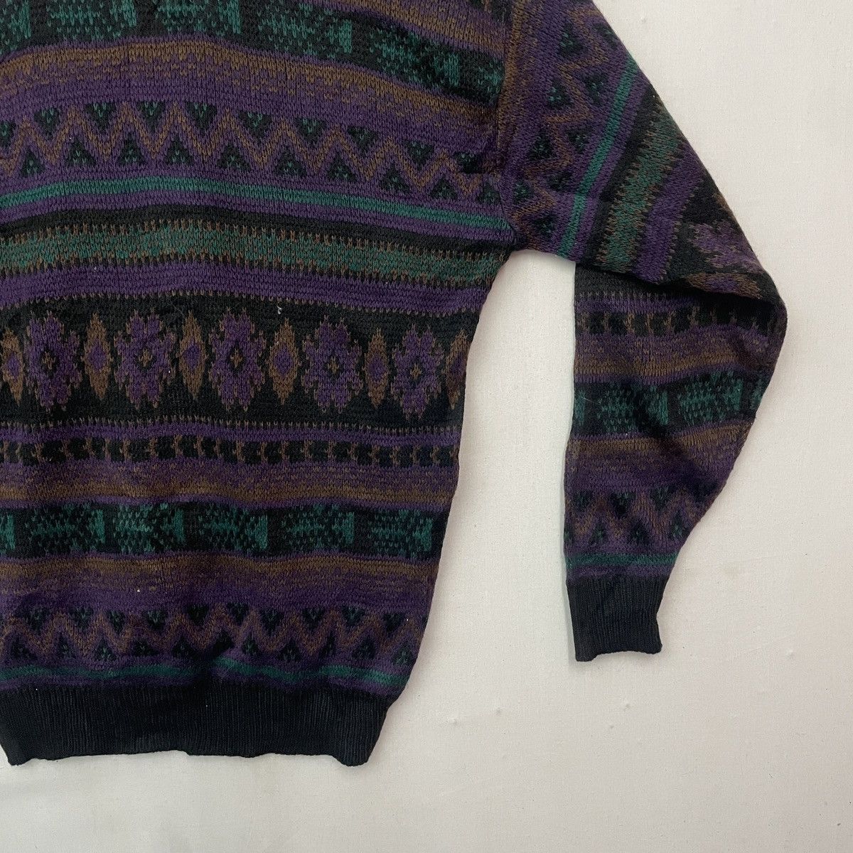 Aran Isles Knitwear Vtg‼️ UNBRANDED Art Nice Design Knitwear Sweater Jumper! Size US L / EU 52-54 / 3 - 10 Thumbnail