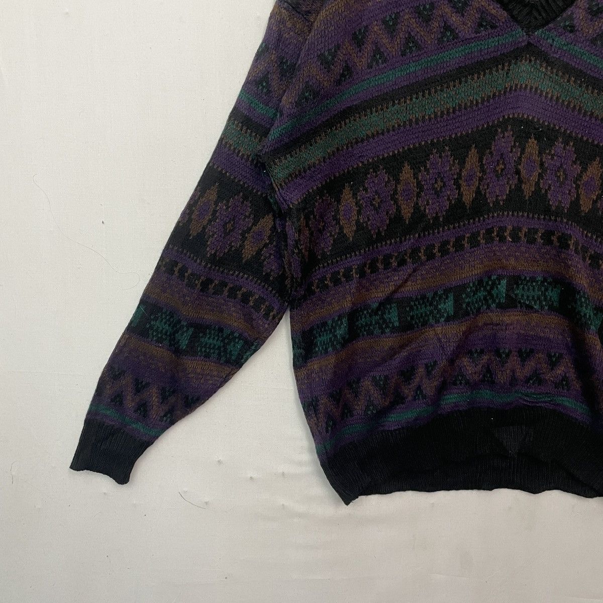 Aran Isles Knitwear Vtg‼️ UNBRANDED Art Nice Design Knitwear Sweater Jumper! Size US L / EU 52-54 / 3 - 3 Thumbnail