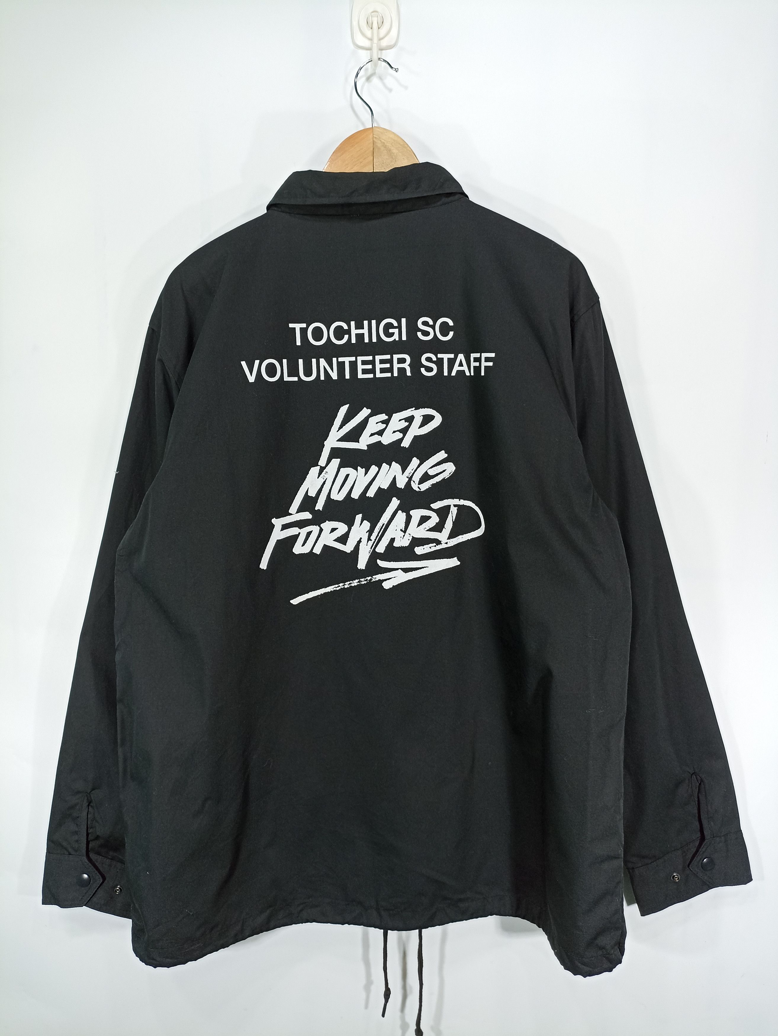 image of Vintage Tochigi Soccer Club Lightweight Jacket in Black, Men's (Size Large)