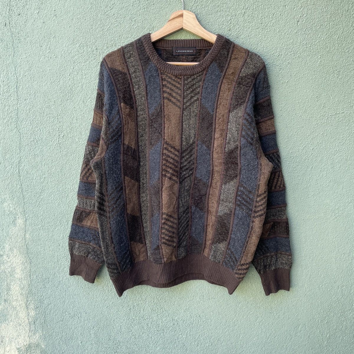 Aran Isles Knitwear Vtg LINDBERGH Rare Design Knitwear Sweater Jumper Size US M / EU 48-50 / 2 - 1 Thumbnail