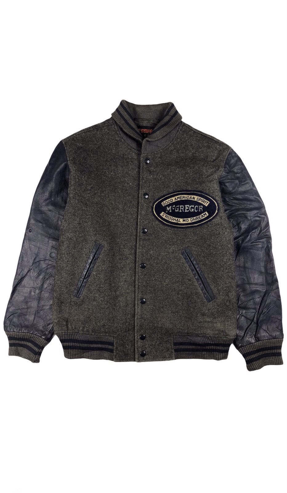 McGregor × Vintage Vintage 80s McGREGOR wool leather letterman varsity jacket Size US M / EU 48-50 / 2 - 1 Thumbnail