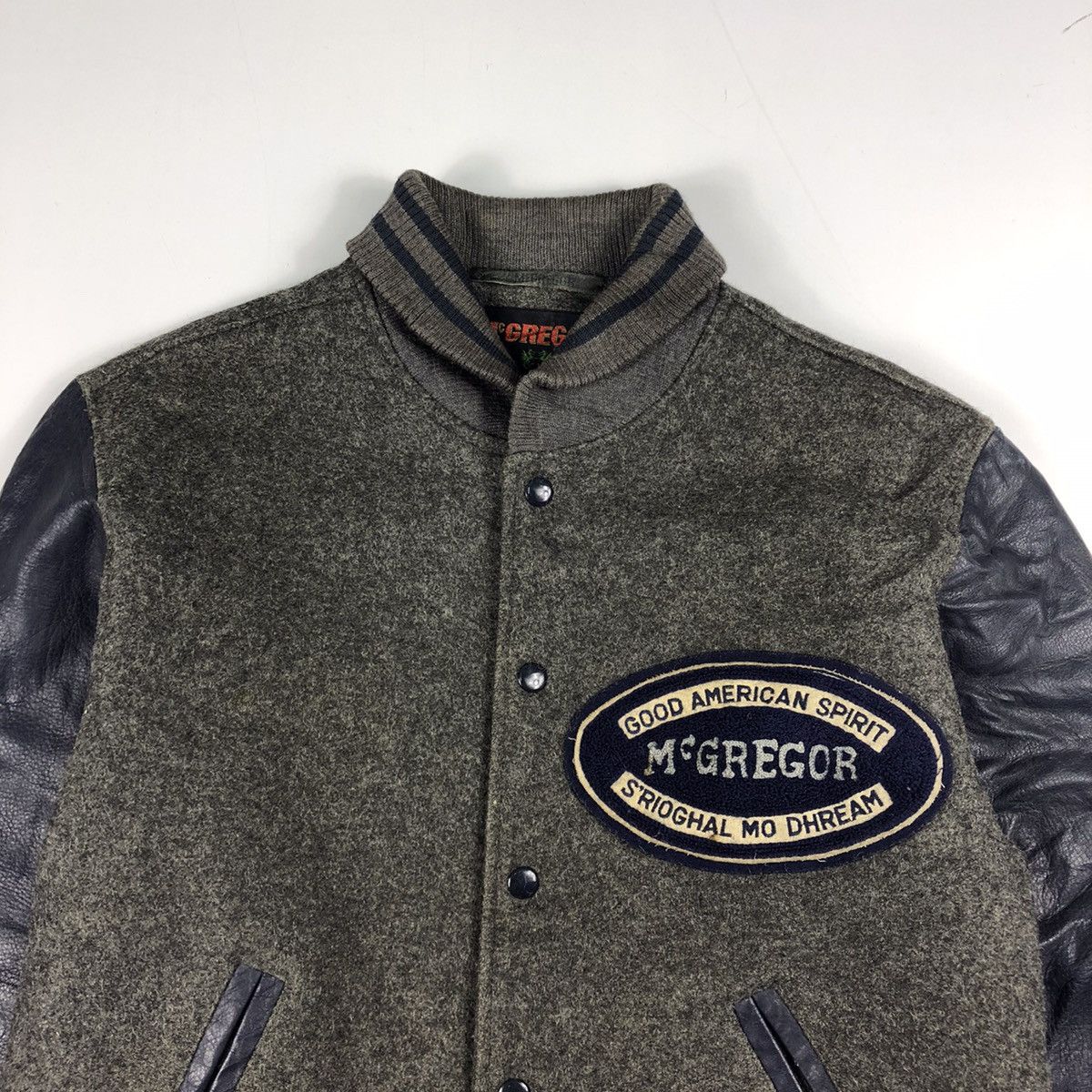 McGregor × Vintage Vintage 80s McGREGOR wool leather letterman varsity jacket Size US M / EU 48-50 / 2 - 2 Thumbnail