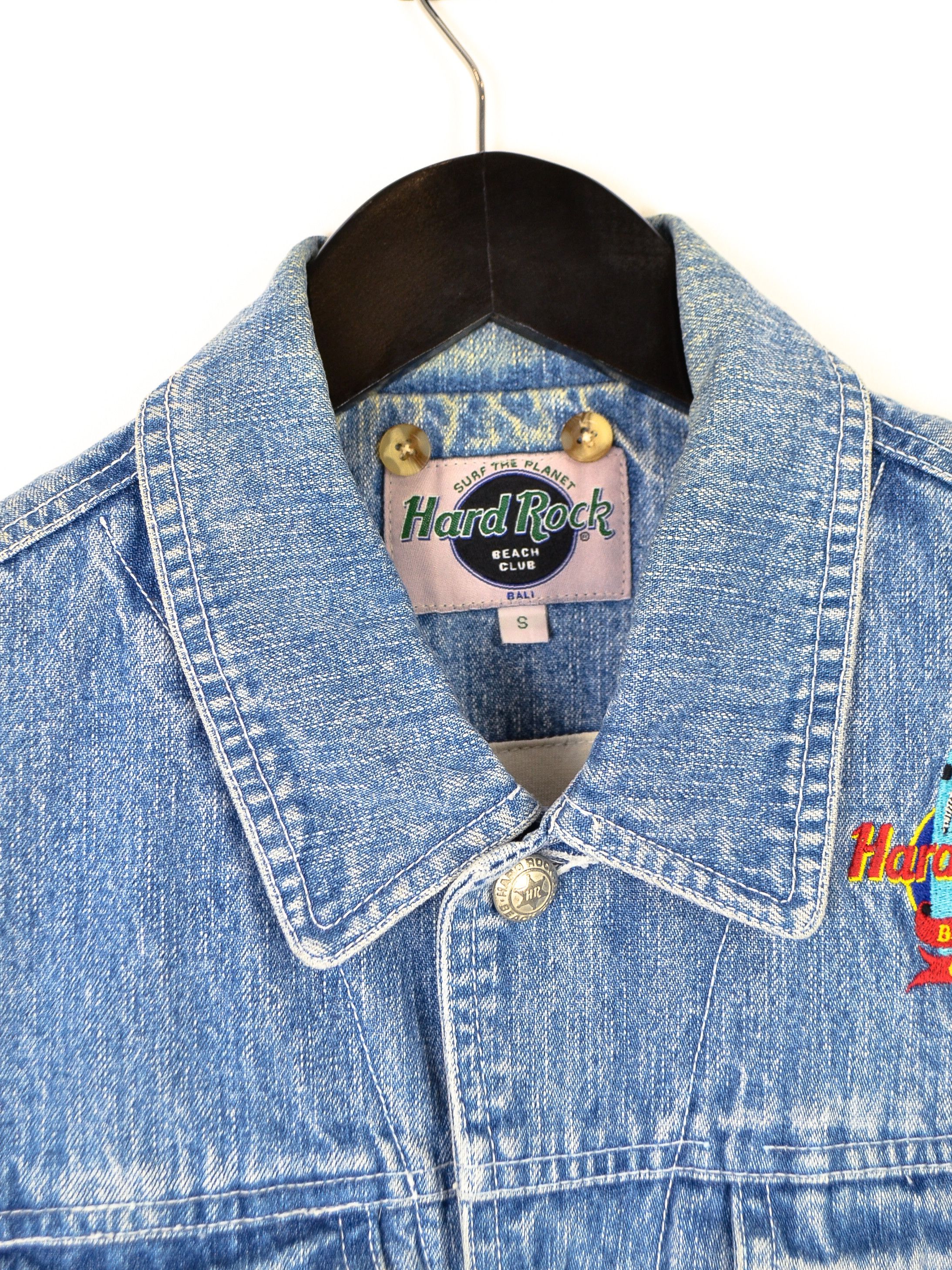 Hard Rock Cafe Vintage Hard Rock Cafe Denim Jeans Vest Gilet Size S / US 4 / IT 40 - 6 Thumbnail