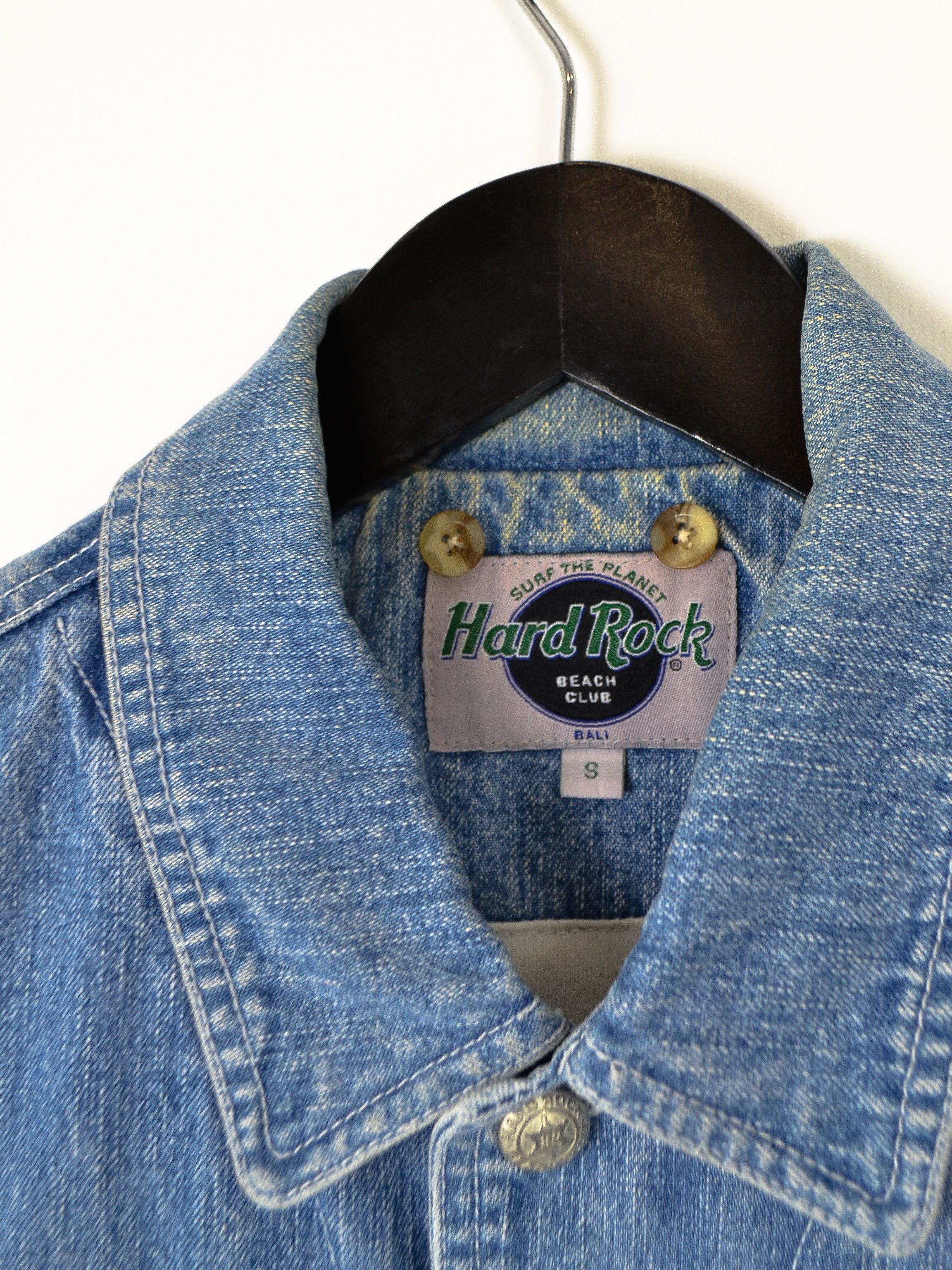 Hard Rock Cafe Vintage Hard Rock Cafe Denim Jeans Vest Gilet Size S / US 4 / IT 40 - 7 Thumbnail