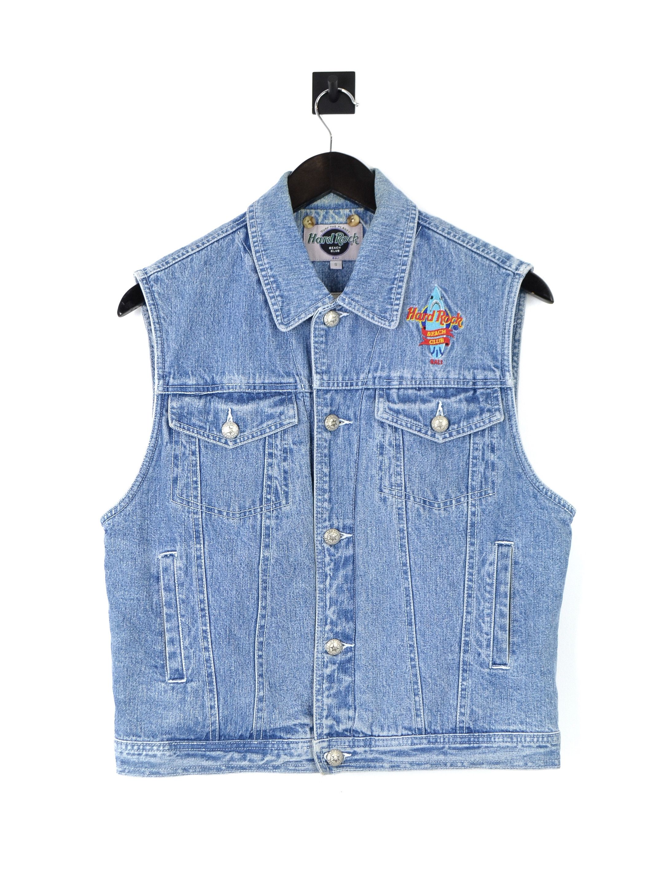 Hard Rock Cafe Vintage Hard Rock Cafe Denim Jeans Vest Gilet Size S / US 4 / IT 40 - 3 Thumbnail