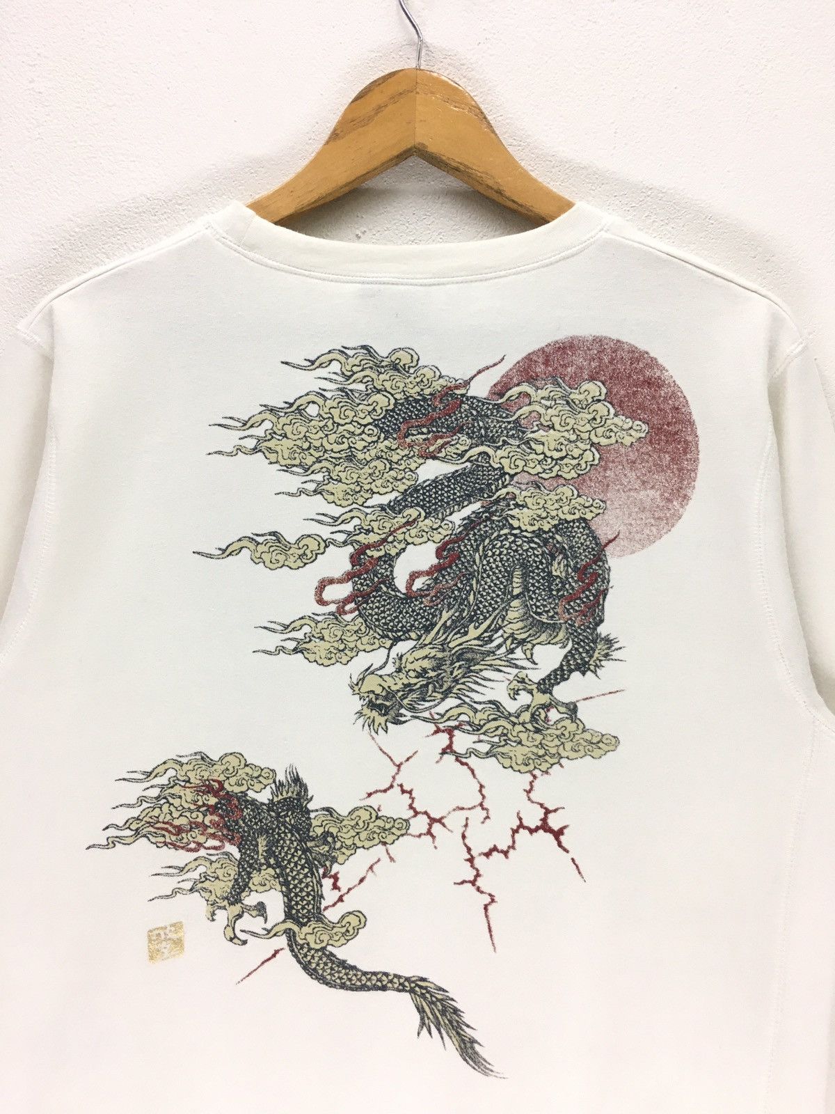 Japanese Brand Naminori Tatsujin Sukajan Dragon Motif Sweatshirt Size US M / EU 48-50 / 2 - 3 Thumbnail