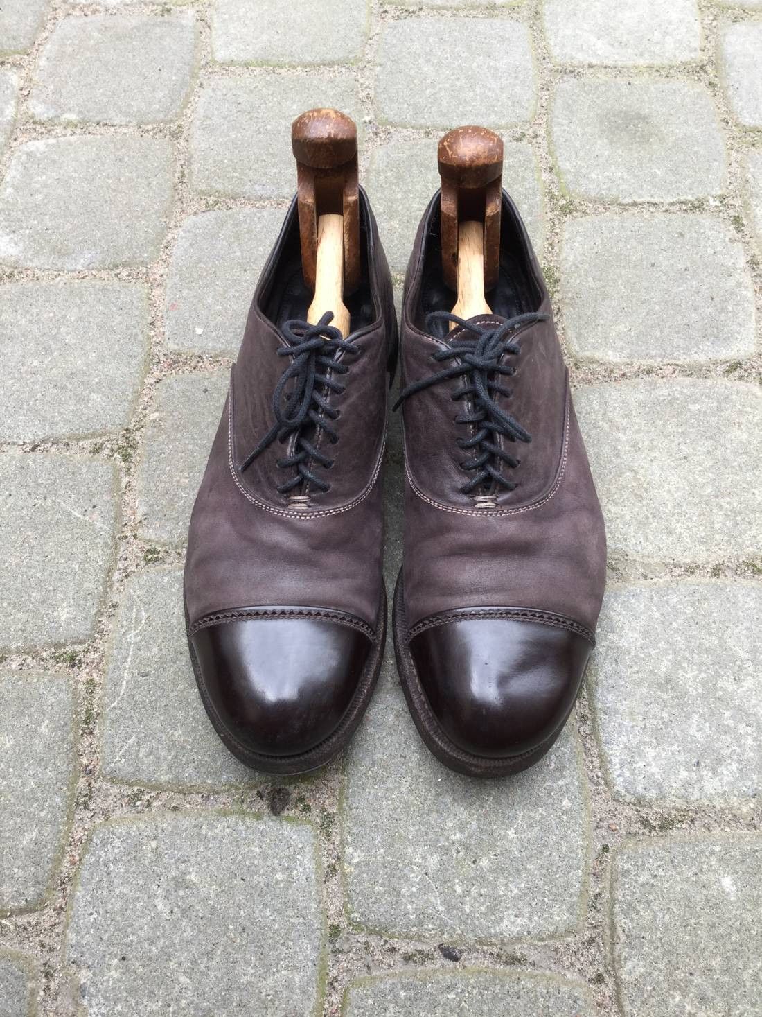 Premiata Brown nubuck & leather derbies. Like marsell or guidi Size US 7.5 / EU 40-41 - 2 Thumbnail