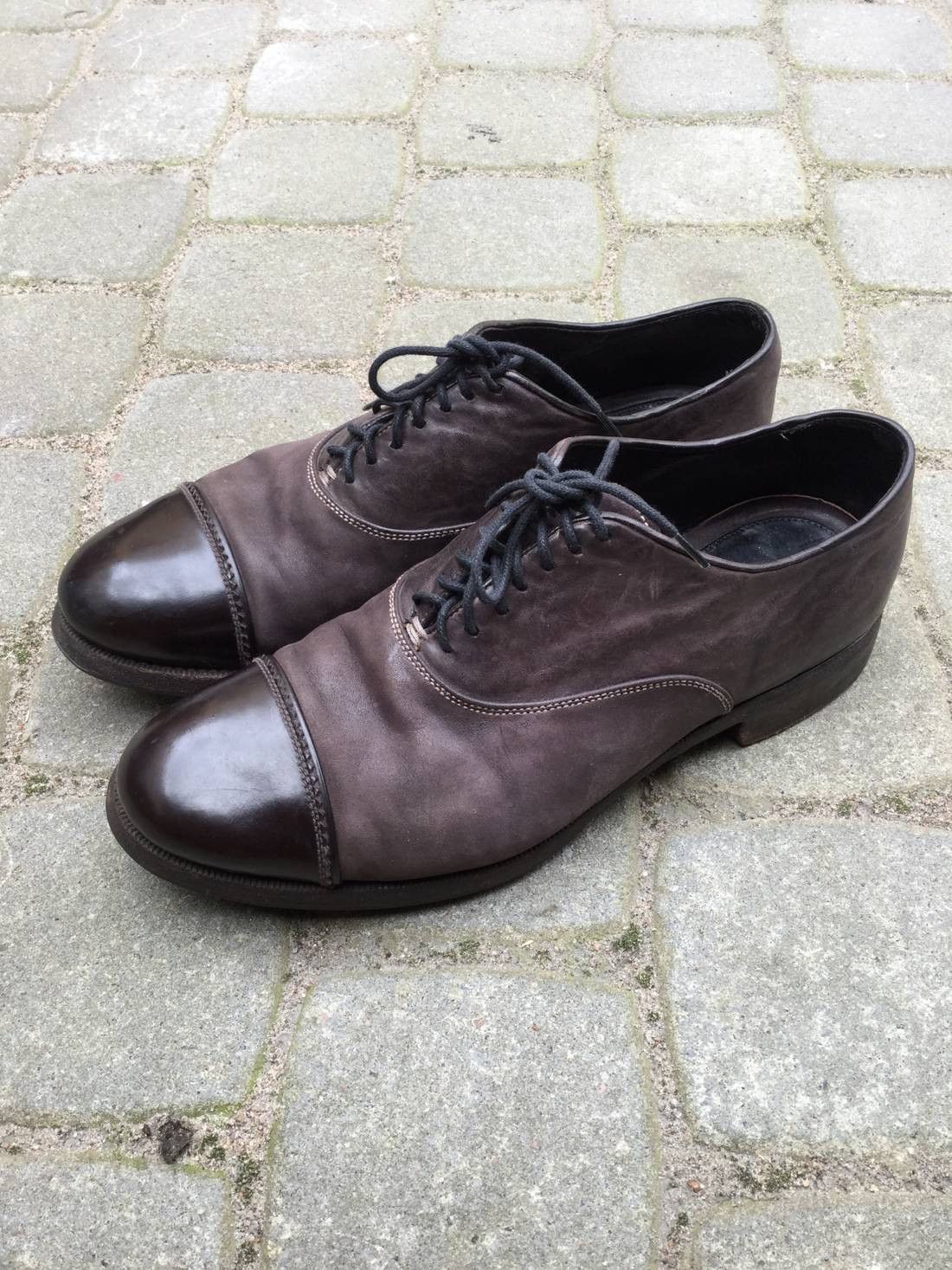 Premiata Brown nubuck & leather derbies. Like marsell or guidi Size US 7.5 / EU 40-41 - 1 Thumbnail