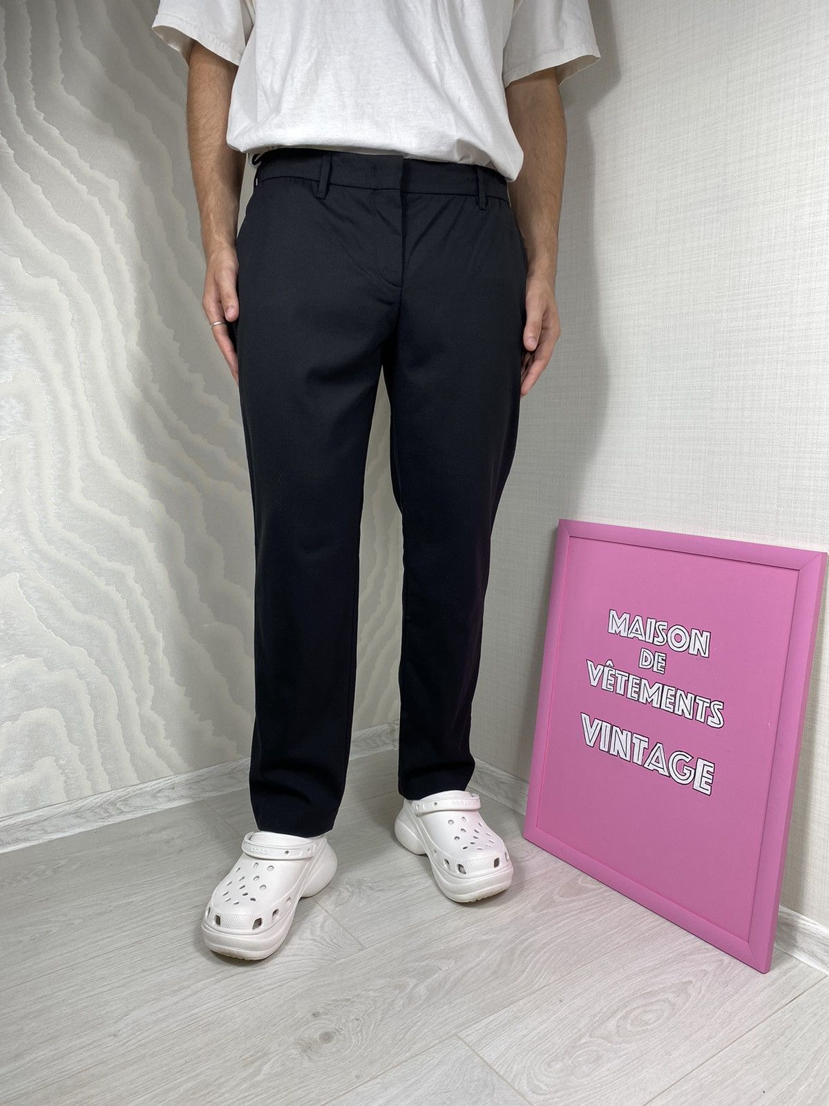 image of Prada Milano Pants Black, Men's (Size 36)