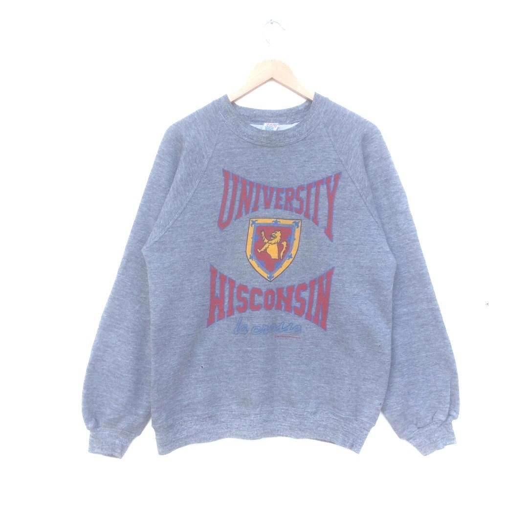Vintage RARE Vintage 1986 University wisconsin crewneck sweatshirt Size US M / EU 48-50 / 2 - 3 Thumbnail